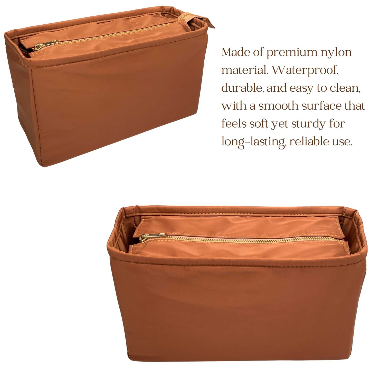 Bag Insert for (Burberry, Medium Freya Tote) Organizer of Nylon Fabric