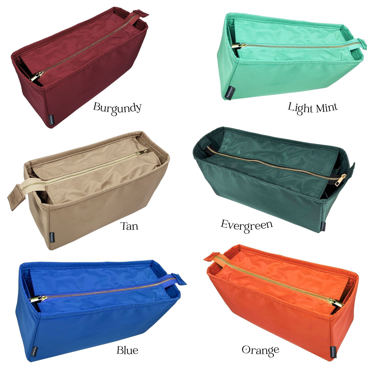 Bag Insert for (Ferragamo, Folded tote bag Medium) Organizer of Nylon Fabric