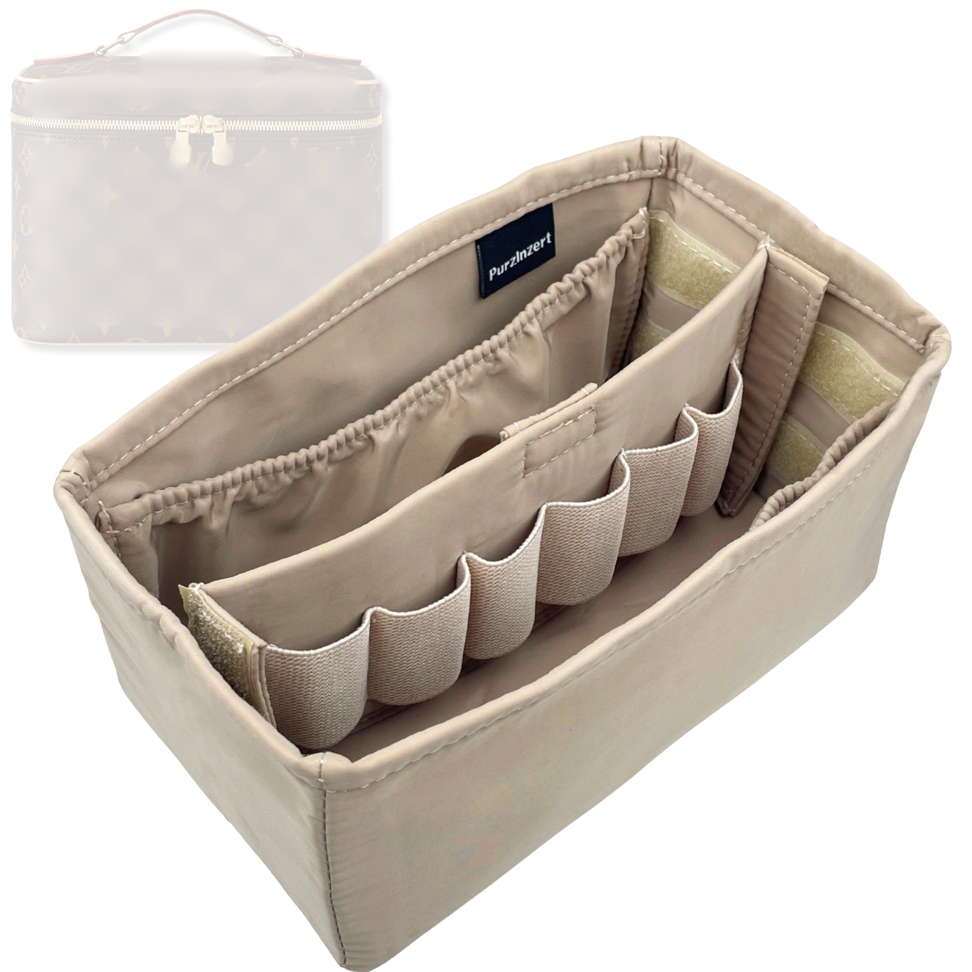 Bag Insert for (LV, Nice Mini) Organizer Tote Purse Organiser Liner Shaper [Premium Nylon Material]