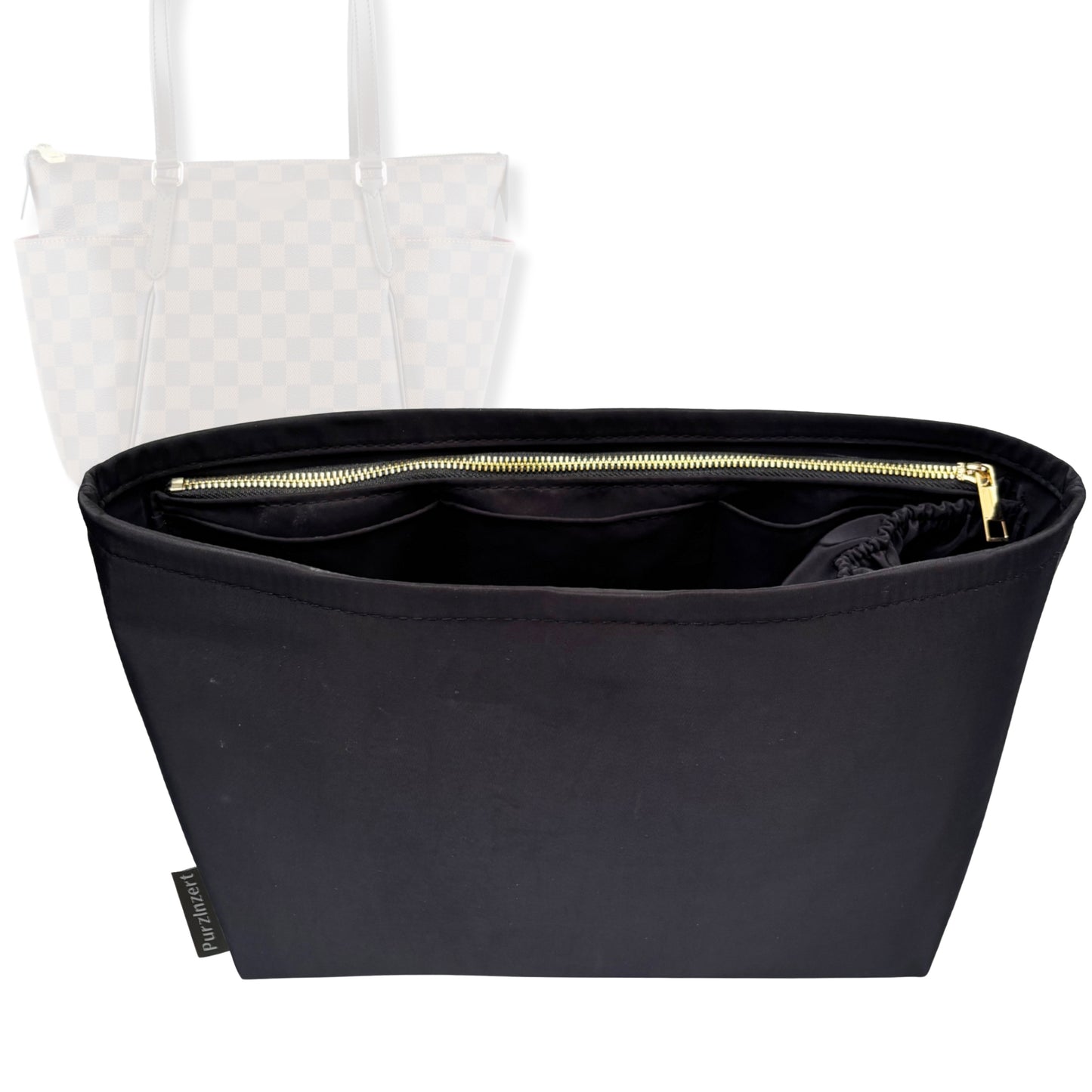 Bag Insert for (LV, Totally GM (Large)) Organizer Tote Purse Organiser Liner Shaper [Premium Nylon Material]