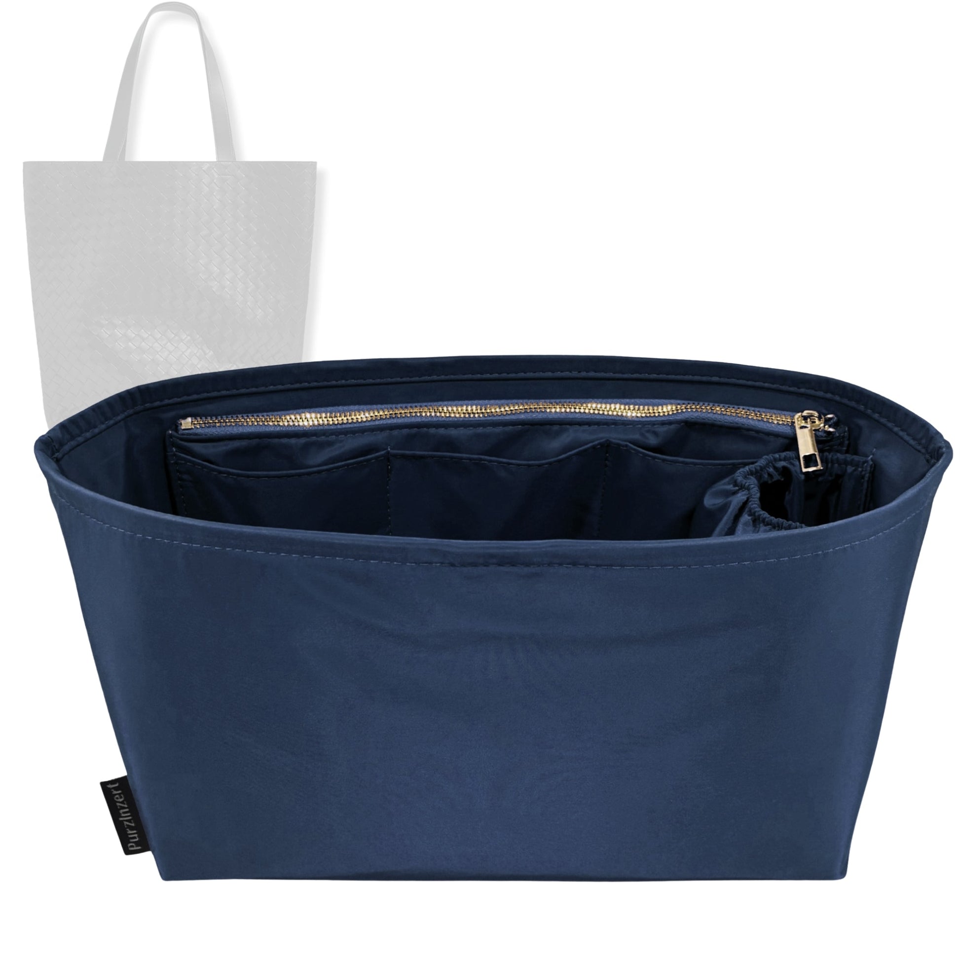 Bag Insert for (Bottega Veneta, Intrecciato North-South Tote Small) Organizer Tote Purse Organiser Liner Shaper [Premium Nylon Material]