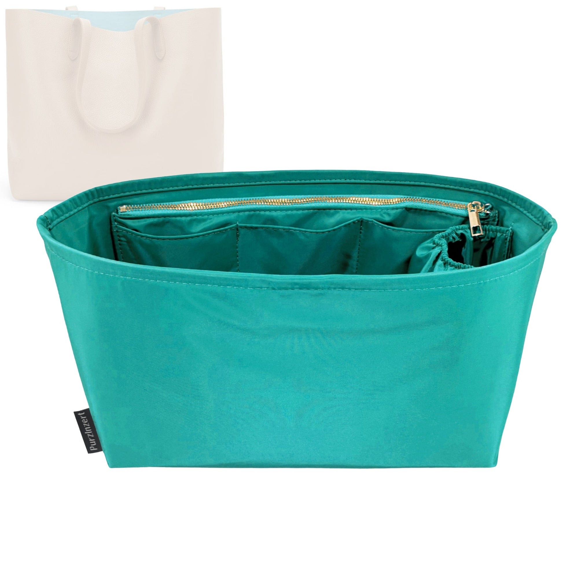 Bag Insert for (Cuyana, Classic Structured Leather Tote) Organizer Tote Purse Organiser Liner Shaper [Premium Nylon Material]