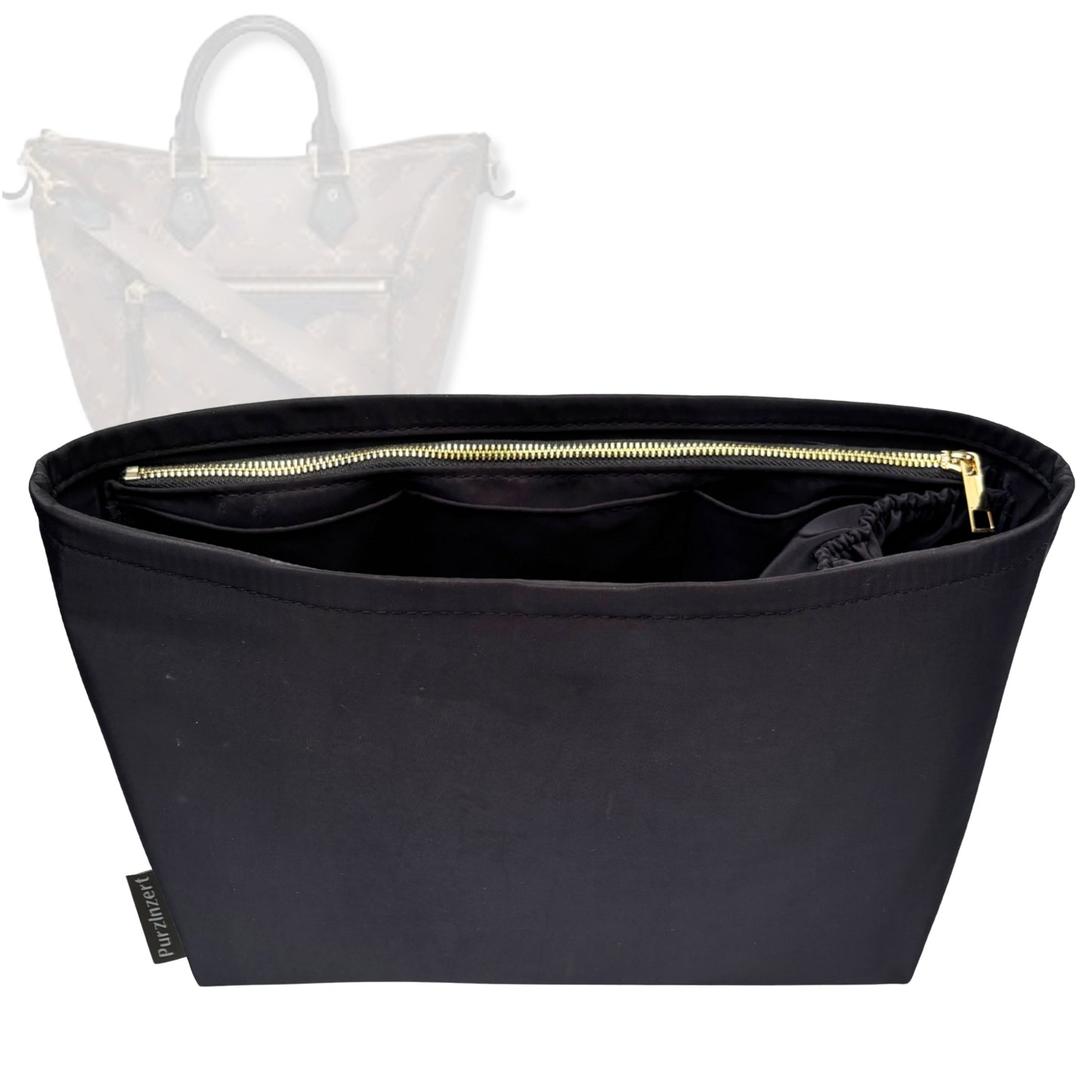 Bag Insert for (LV, Tournelle MM (Medium)) Organizer Tote Purse Organiser Liner Shaper [Premium Nylon Material]