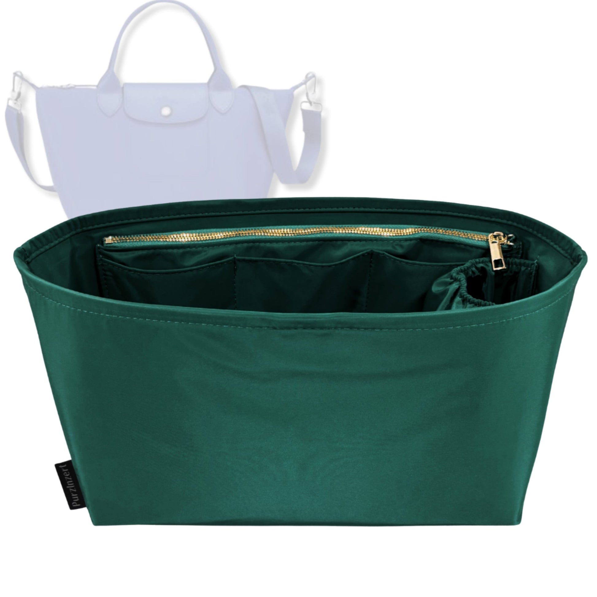 Bag Insert for (Longchamp, Le Pliage Néo Top Handle Medium) Organizer Tote Purse Organiser Liner Shaper [Premium Nylon Material]
