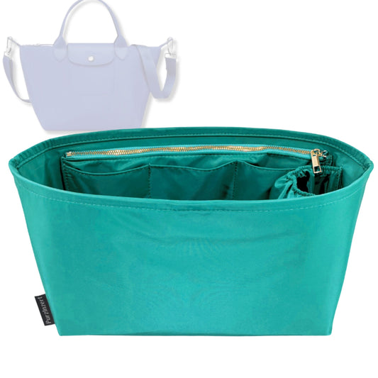 Bag Insert for (Longchamp, Le Pliage Néo Top Handle Small) Organizer Tote Purse Organiser Liner Shaper [Premium Nylon Material]