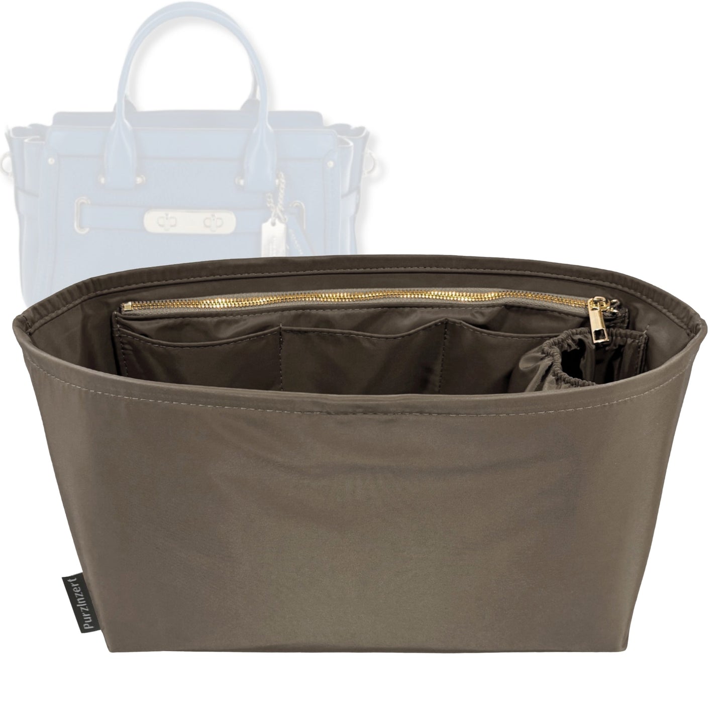 Bag Insert for (Coach, Swagger 27) Organizer Tote Purse Organiser Liner Shaper [Premium Nylon Material]