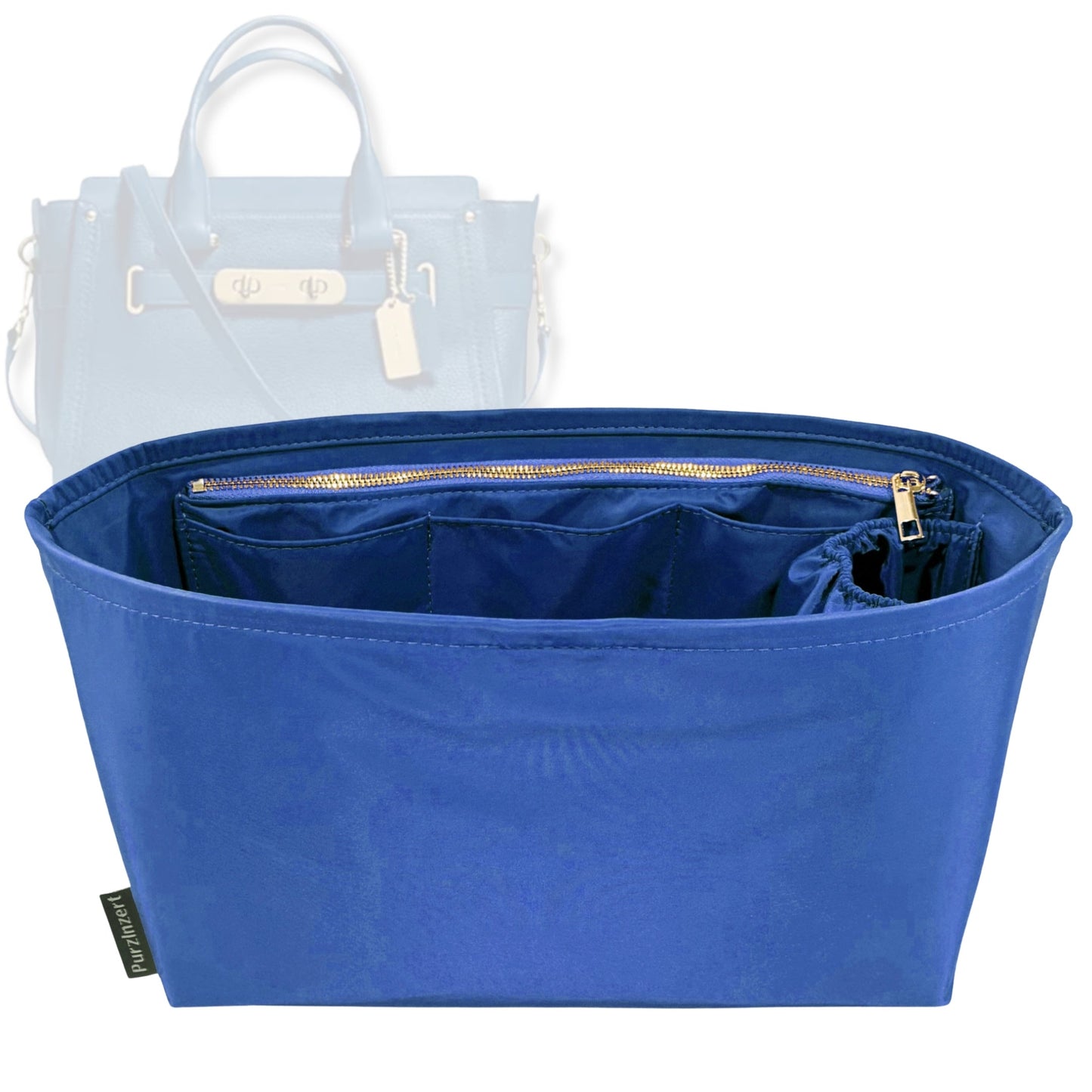 Bag Insert for (Coach, Swagger Carryall) Organizer Tote Purse Organiser Liner Shaper [Premium Nylon Material]