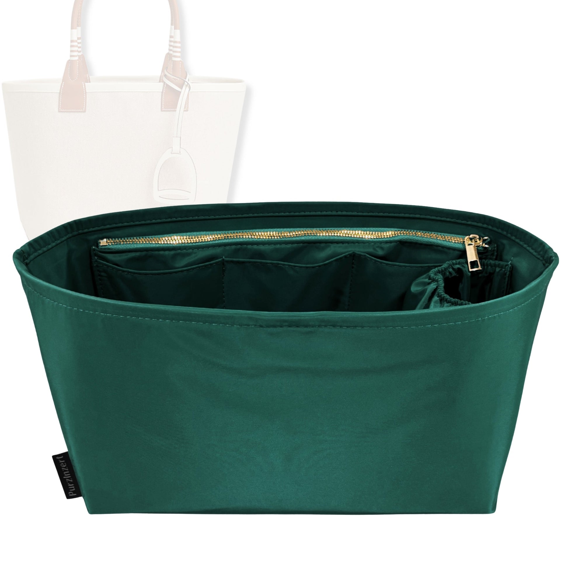 Bag Insert for (Hermes, Steeple Tote 28) Organizer Tote Purse Organiser Liner Shaper [Premium Nylon Material]