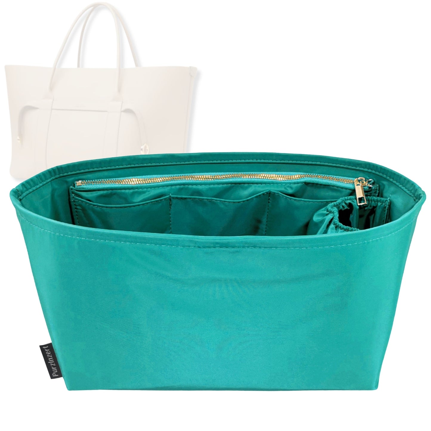 Bag Insert for (Loro Piana, Ghiera Shopper Large) Organizer Tote Purse Organiser Liner Shaper [Premium Nylon Material]