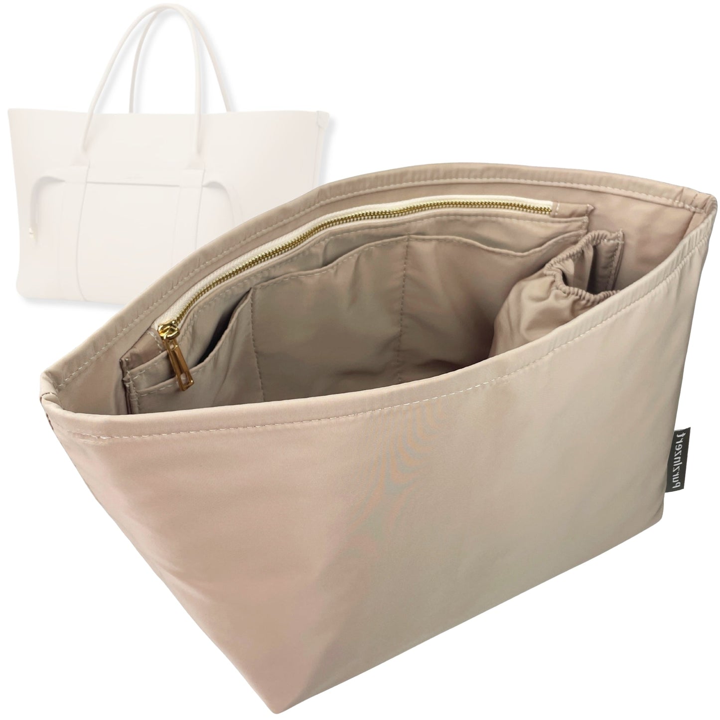 Bag Insert for (Loro Piana, Ghiera Shopper Small) Organizer Tote Purse Organiser Liner Shaper [Premium Nylon Material]