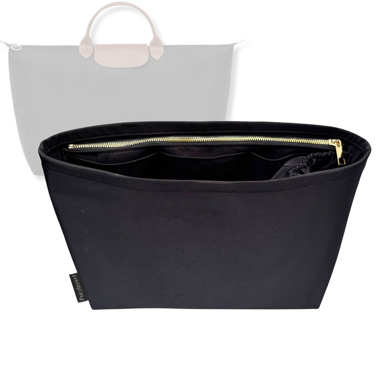 Bag Insert for (Longchamp, Le Pliage Original XL Travel Bag) Organizer Tote Purse Organiser Liner Shaper [Premium Nylon Material]