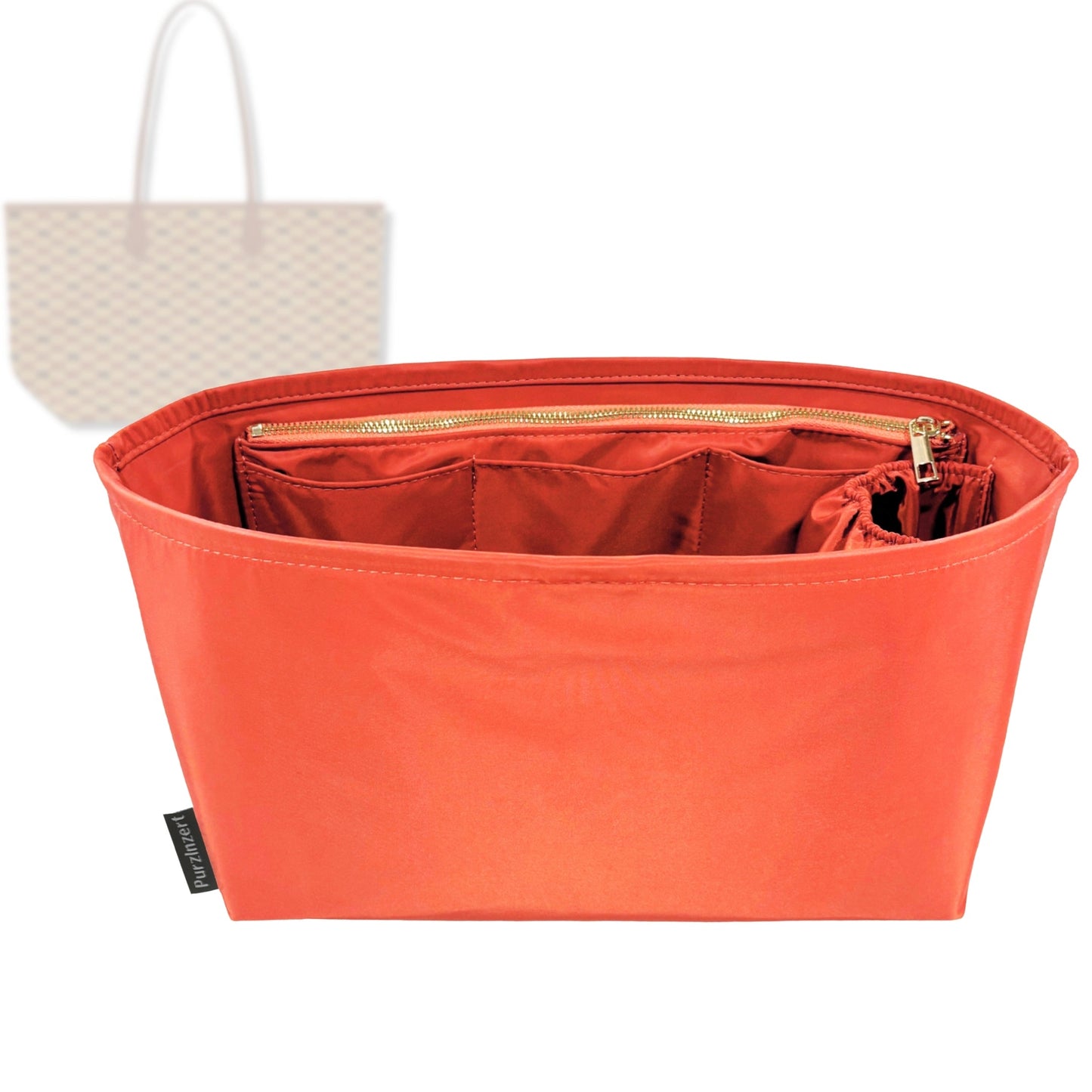 Bag Insert for (Moreau, New Saint TROPEZ Tote PM) Organizer Tote Purse Organiser Liner Shaper [Premium Nylon Material]