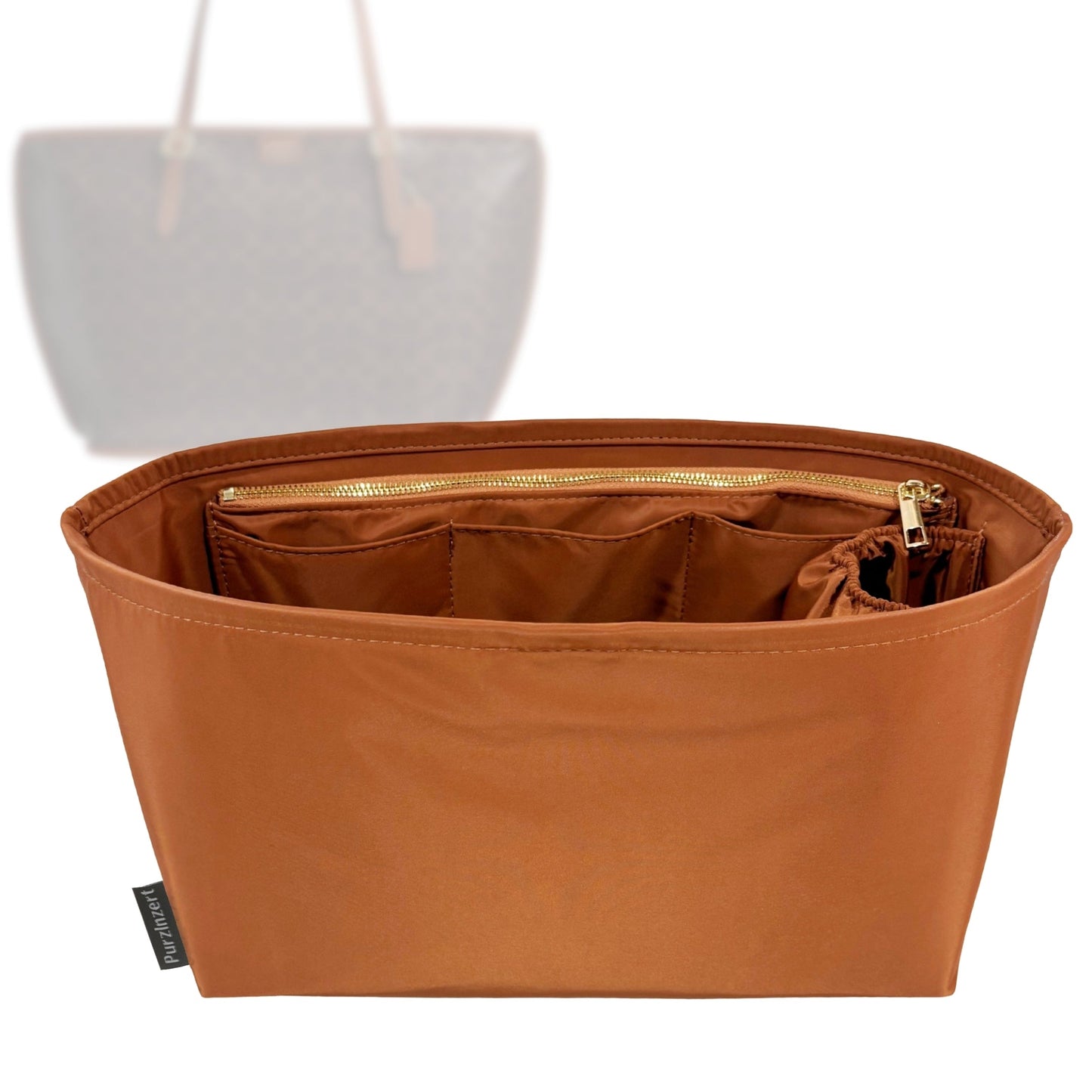 Bag Insert for (Coach, TAXI TOTE 36cm) Organizer Tote Purse Organiser Liner Shaper [Premium Nylon Material]