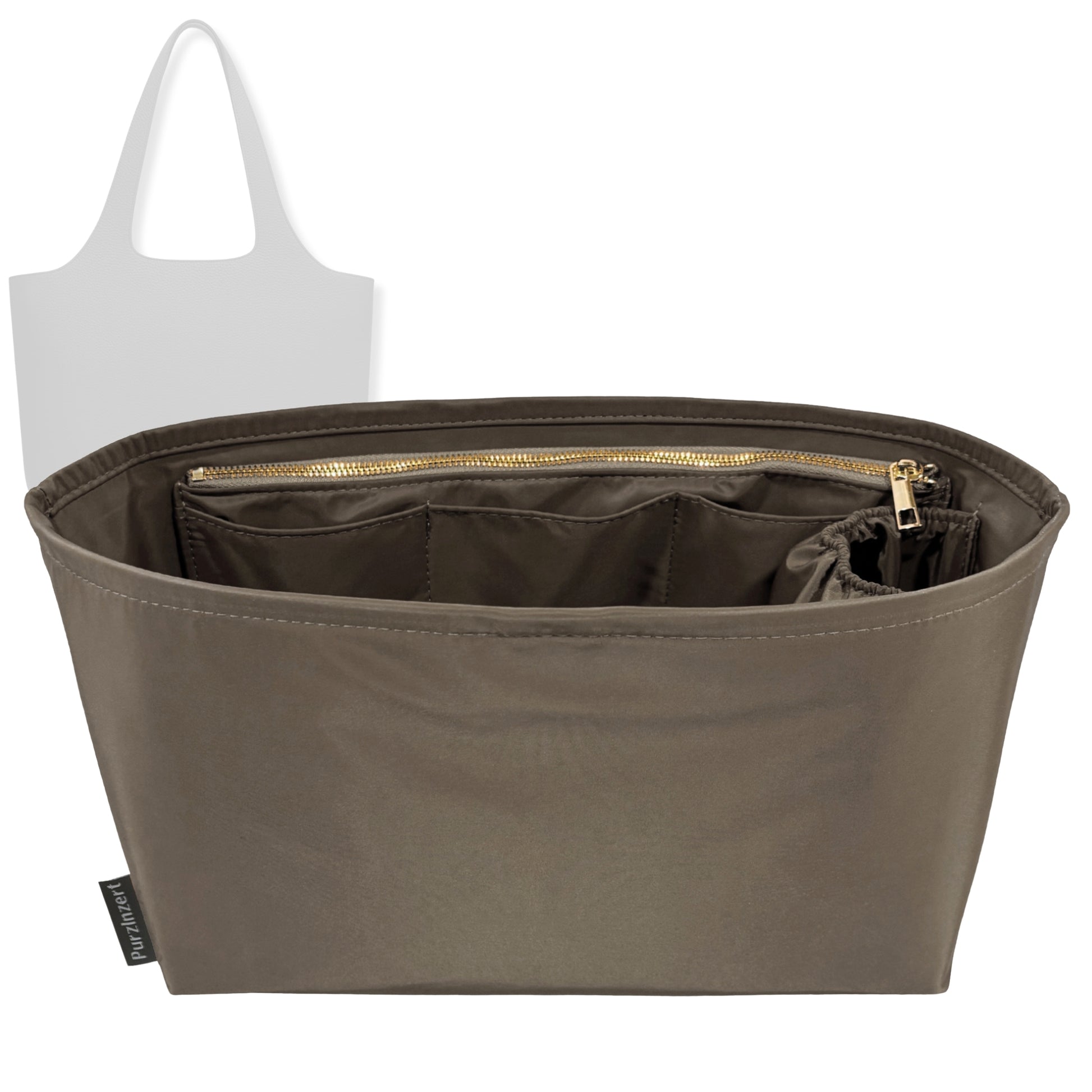Bag Insert for (Cuyana, System Zipper Tote 13-inch) Organizer Tote Purse Organiser Liner Shaper [Premium Nylon Material]