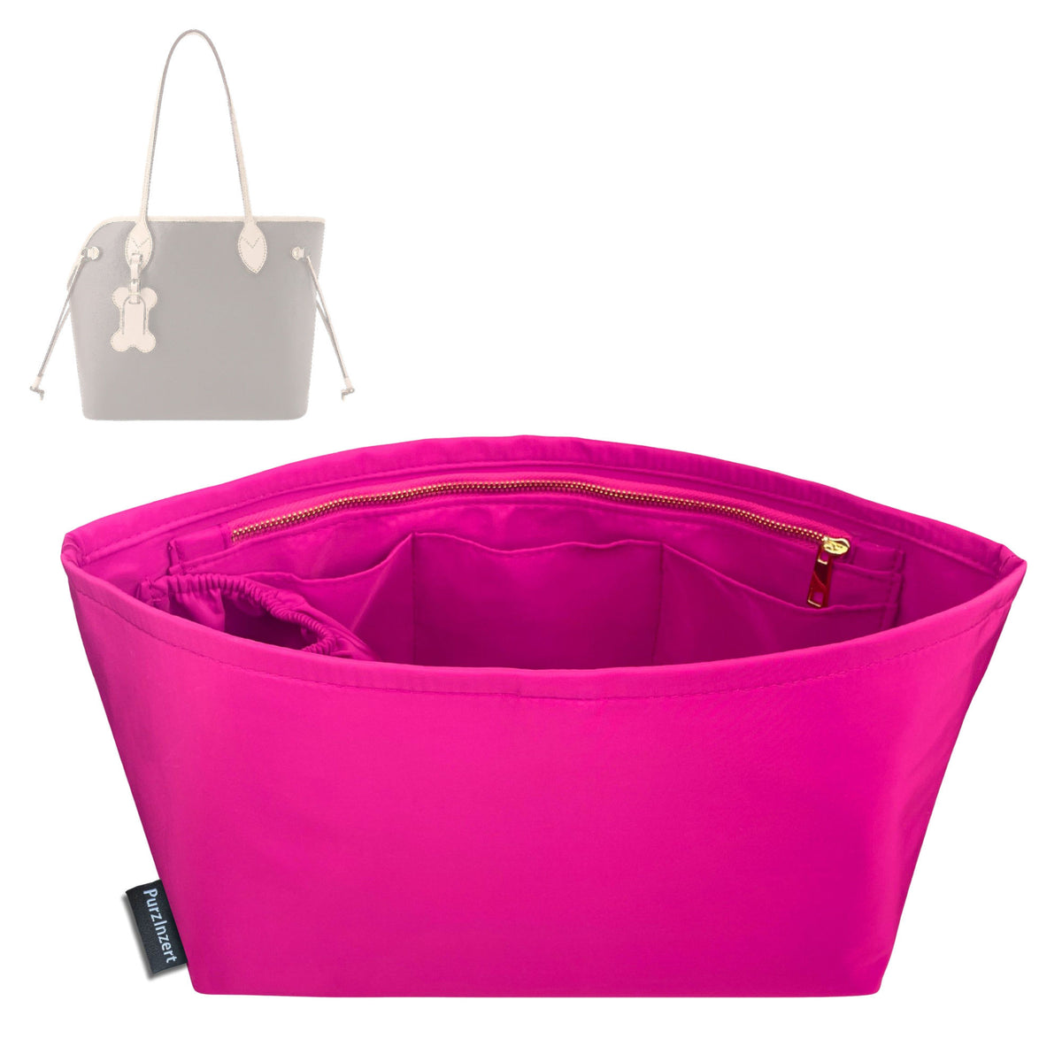 Bag Insert for (LV, Neverwoof) Organizer Tote Purse Organiser Liner Shaper [Premium Nylon Material]