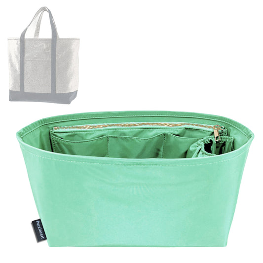 Bag Insert for (Lands End, Extra Large 5 Pocket Open Top Canvas Tote Bag) Organizer Tote Purse Organiser Liner Shaper [Premium Nylon Material]