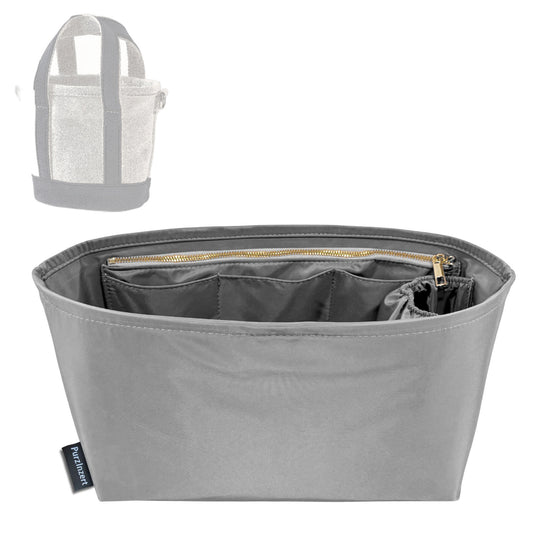 Bag Insert for (Lands End, Mini Natural Open Top Canvas Tote Bag) Organizer Tote Purse Organiser Liner Shaper [Premium Nylon Material]