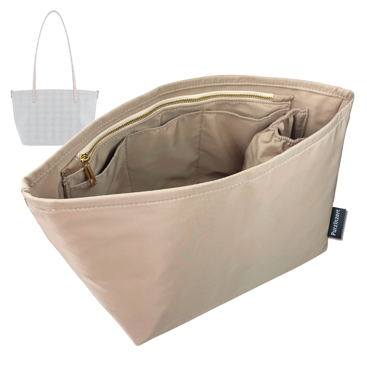 Bag Insert for (Fendi, Small Roll) Organizer Tote Purse Organiser Liner Shaper [Premium Nylon Material]