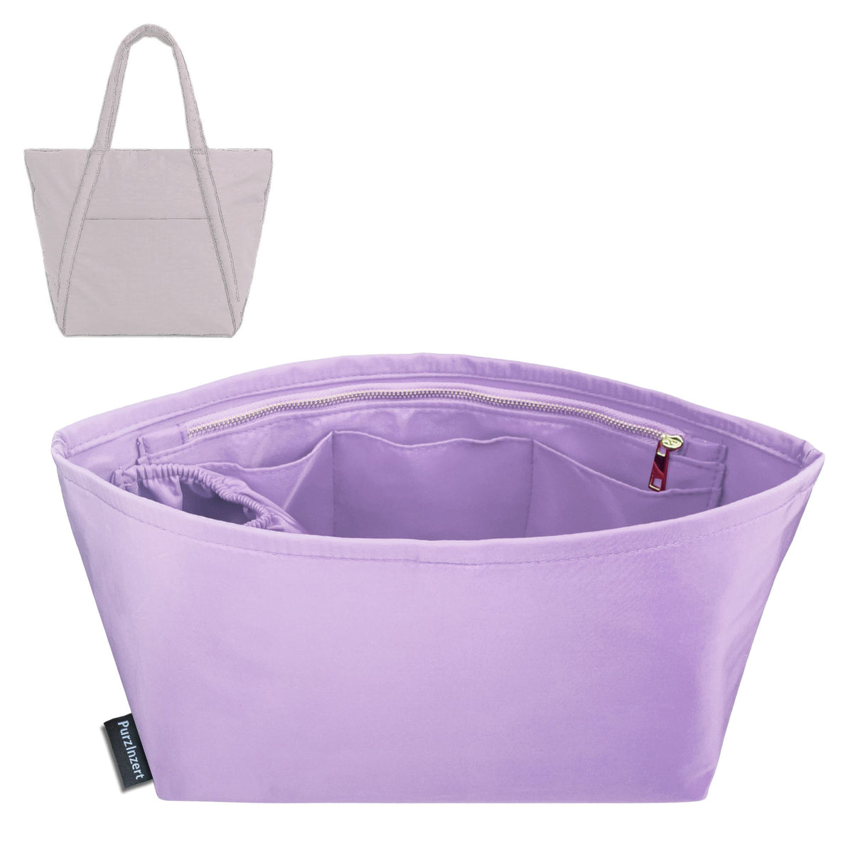 Bag Insert for (Baggu, Cloud Bag) Organizer Tote Purse Organiser Liner Shaper [Premium Nylon Material]