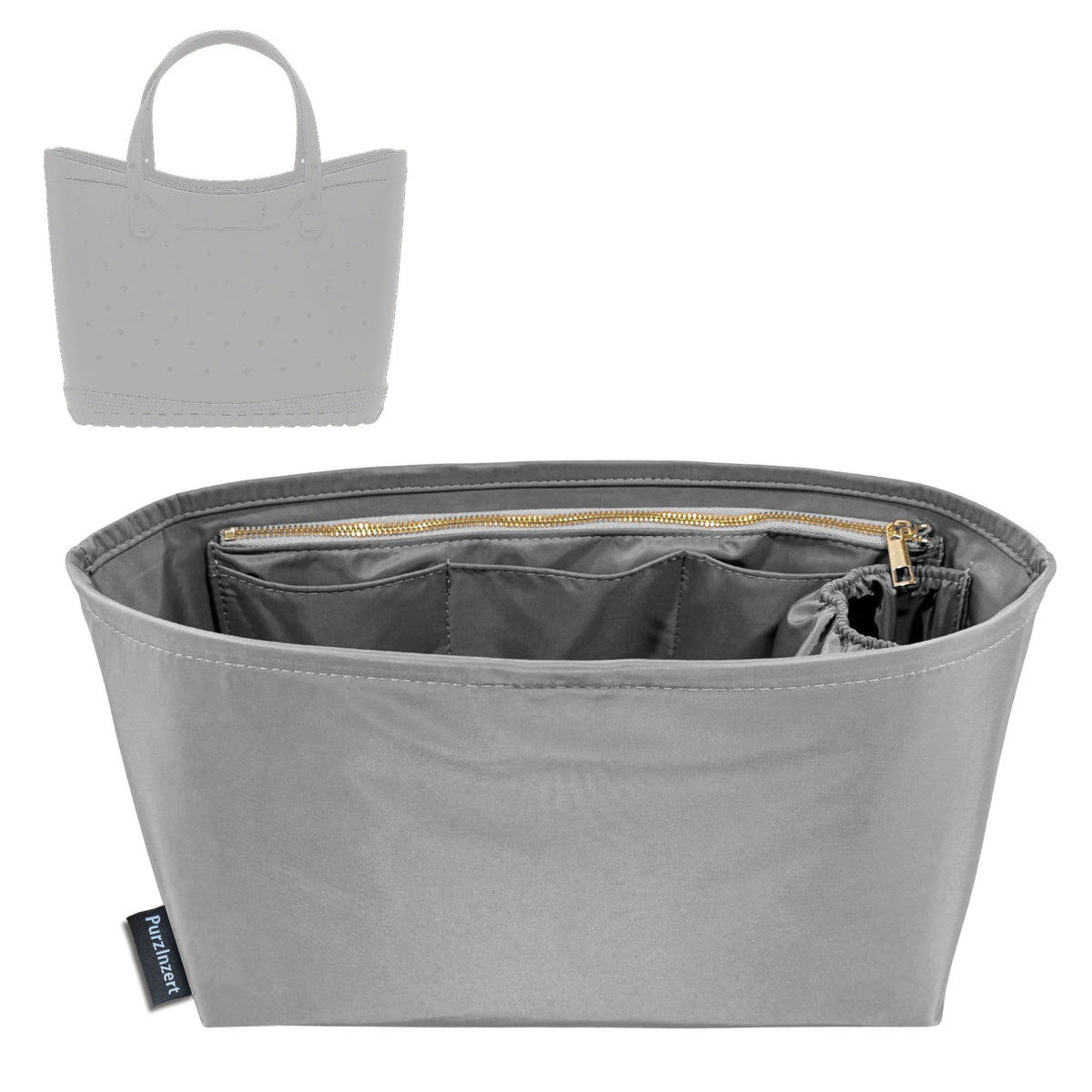 Bag Insert for (Crocs, Classic Large Tote) Organizer Tote Purse Organiser Liner Shaper [Premium Nylon Material]
