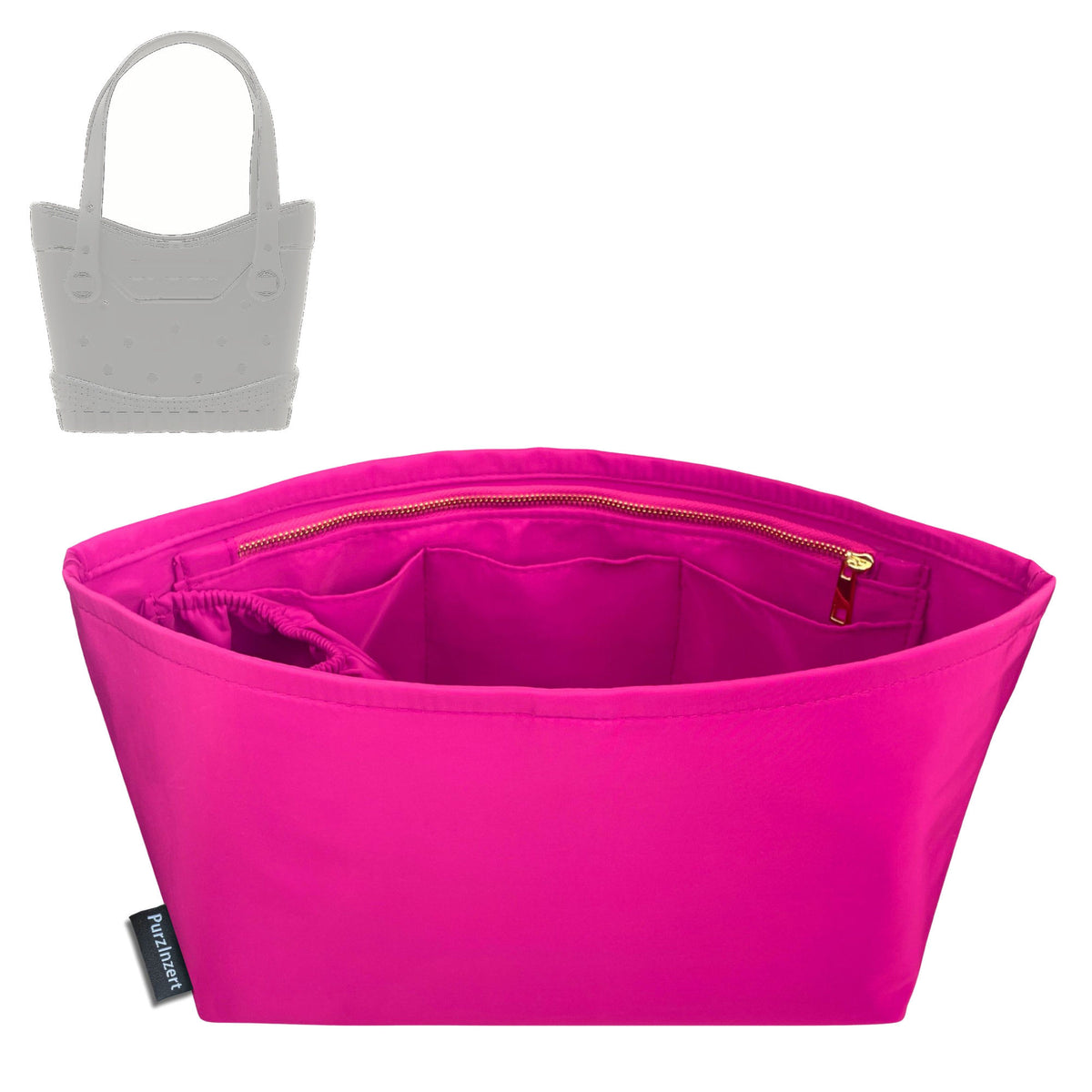 Bag Insert for (Crocs, Classic Small Tote) Organizer Tote Purse Organiser Liner Shaper [Premium Nylon Material]