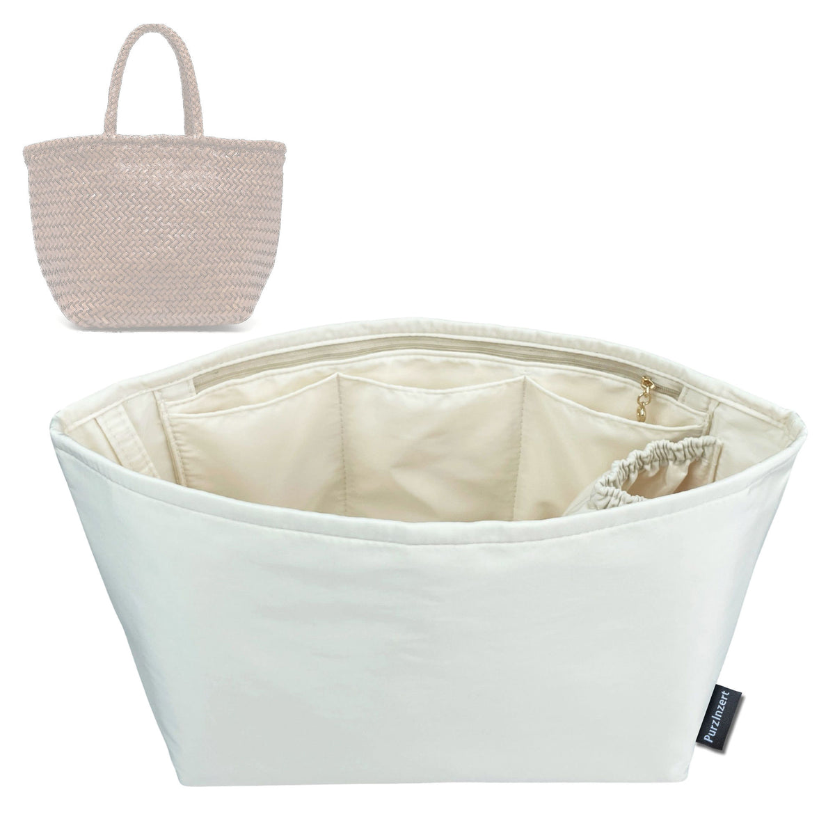 Bag Insert for (Dragon Diffusion, Grace Basket Small) Organizer Tote Purse Organiser Liner Shaper [Premium Nylon Material]