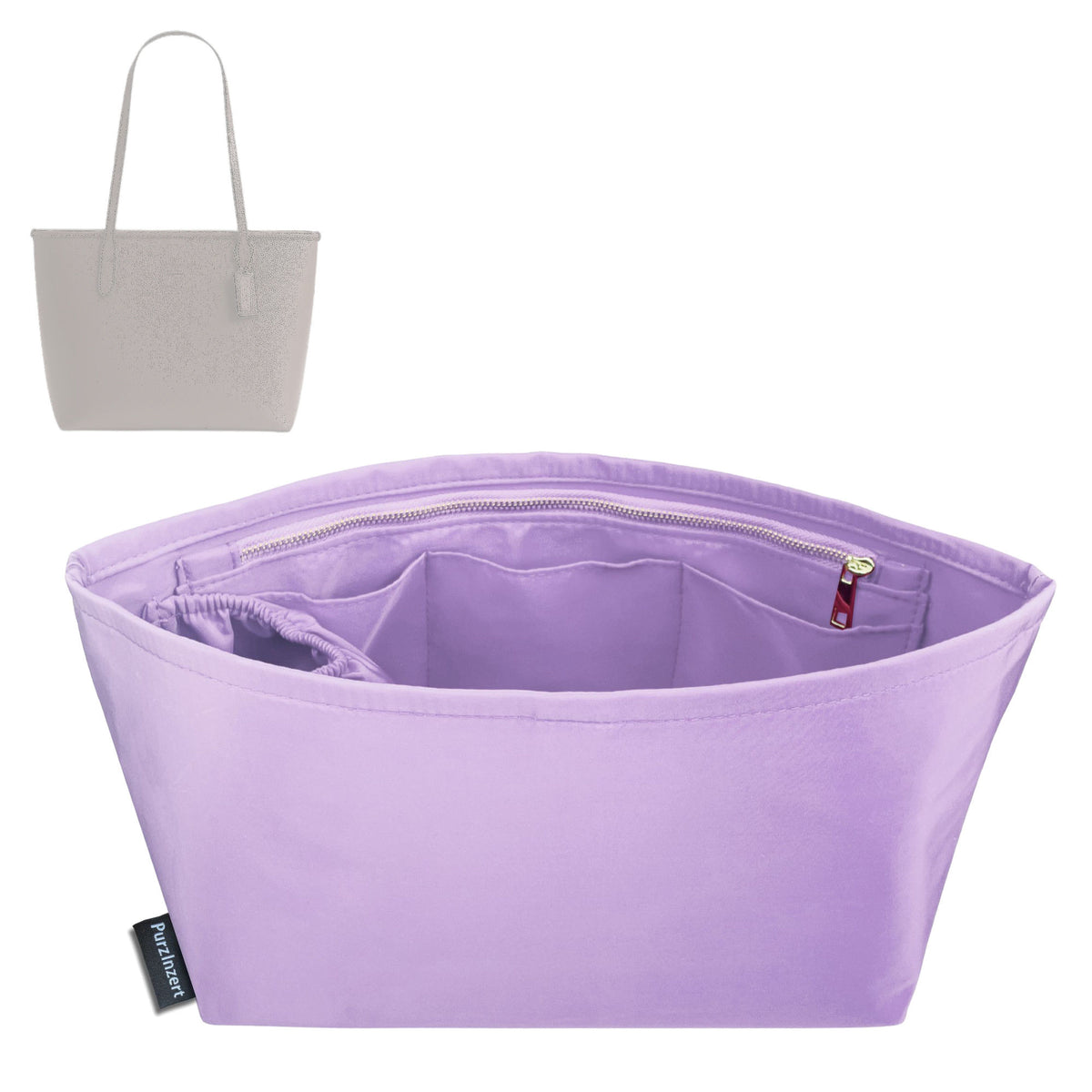 Bag Insert for (Coach, Medium City Tote) Organizer Tote Purse Organiser Liner Shaper [Premium Nylon Material]
