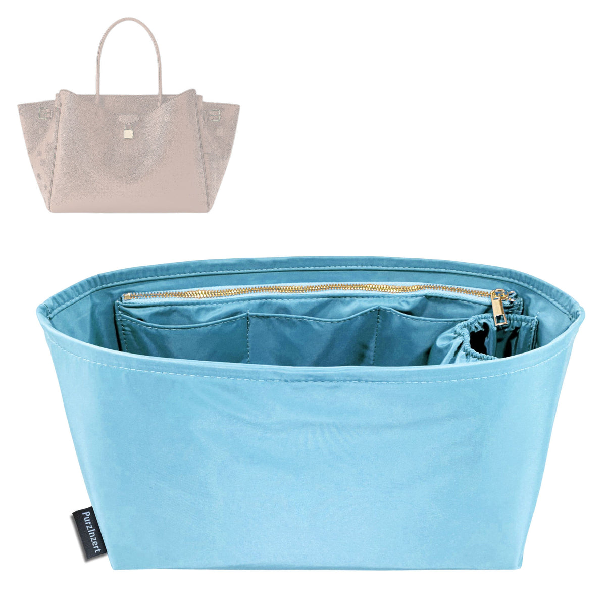 Bag Insert for (LV, Vendome MM M26501) Organizer Tote Purse Organiser Liner Shaper [Premium Nylon Material]