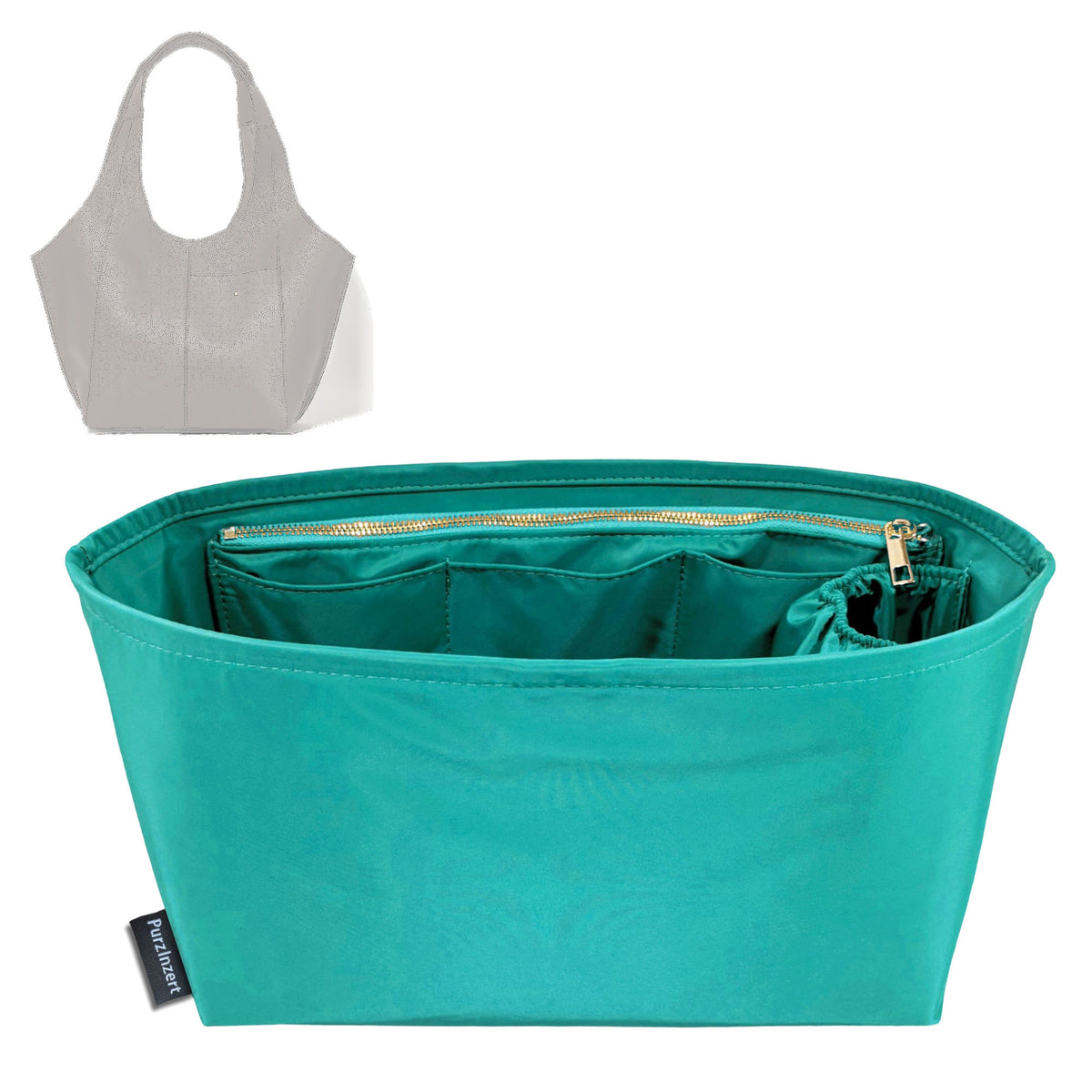 Bag Insert for (RSVP, RSVP Parachute Medium) Organizer Tote Purse Organiser Liner Shaper [Premium Nylon Material]