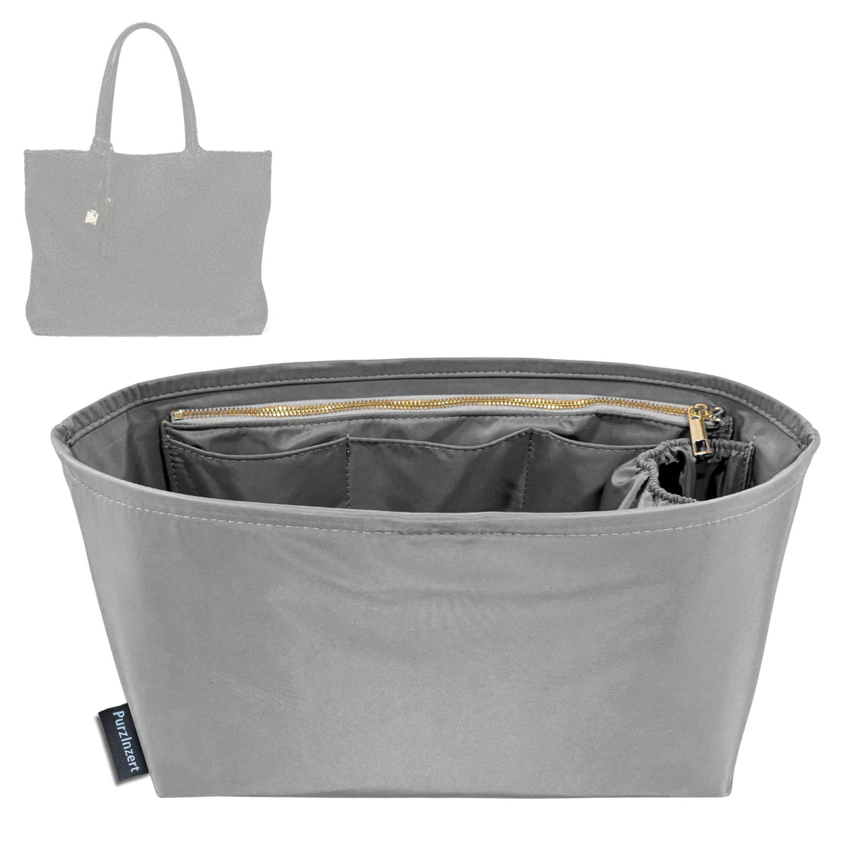 Bag Insert for (Aspinal of London, Hudson Tote) Organizer Tote Purse Organiser Liner Shaper [Premium Nylon Material]