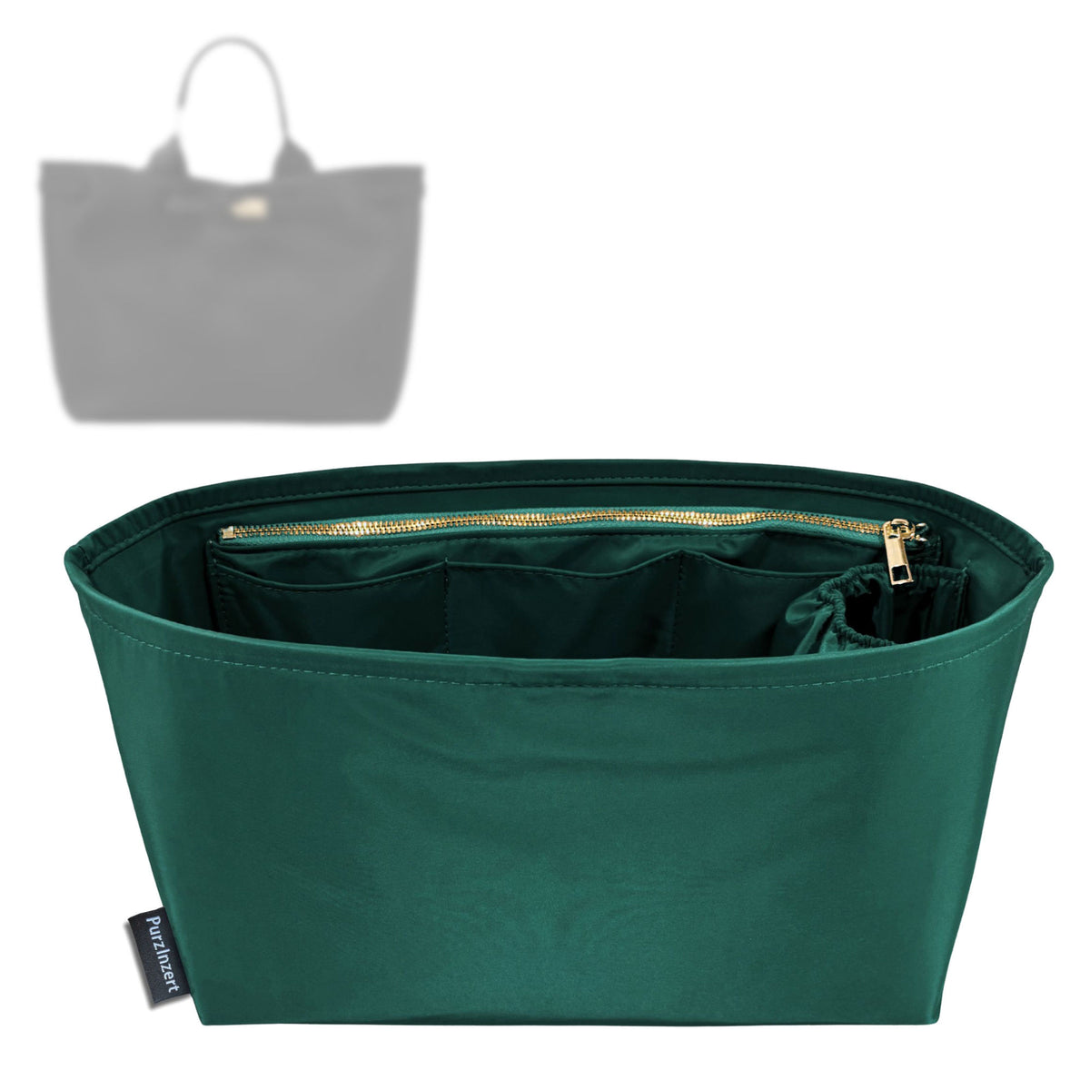 Bag Insert for (Longchamp, Le Smart L Tote Bag) Organizer Tote Purse Organiser Liner Shaper [Premium Nylon Material]