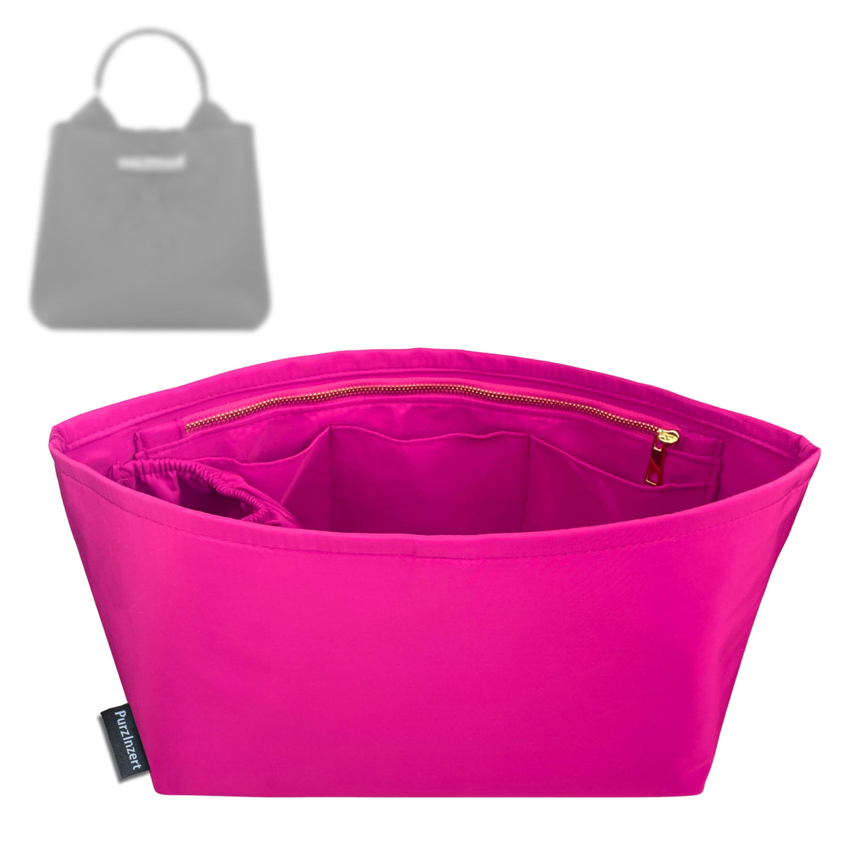 Bag Insert for (Longchamp, Le Roseau S HandBag) Organizer Tote Purse Organiser Liner Shaper [Premium Nylon Material]