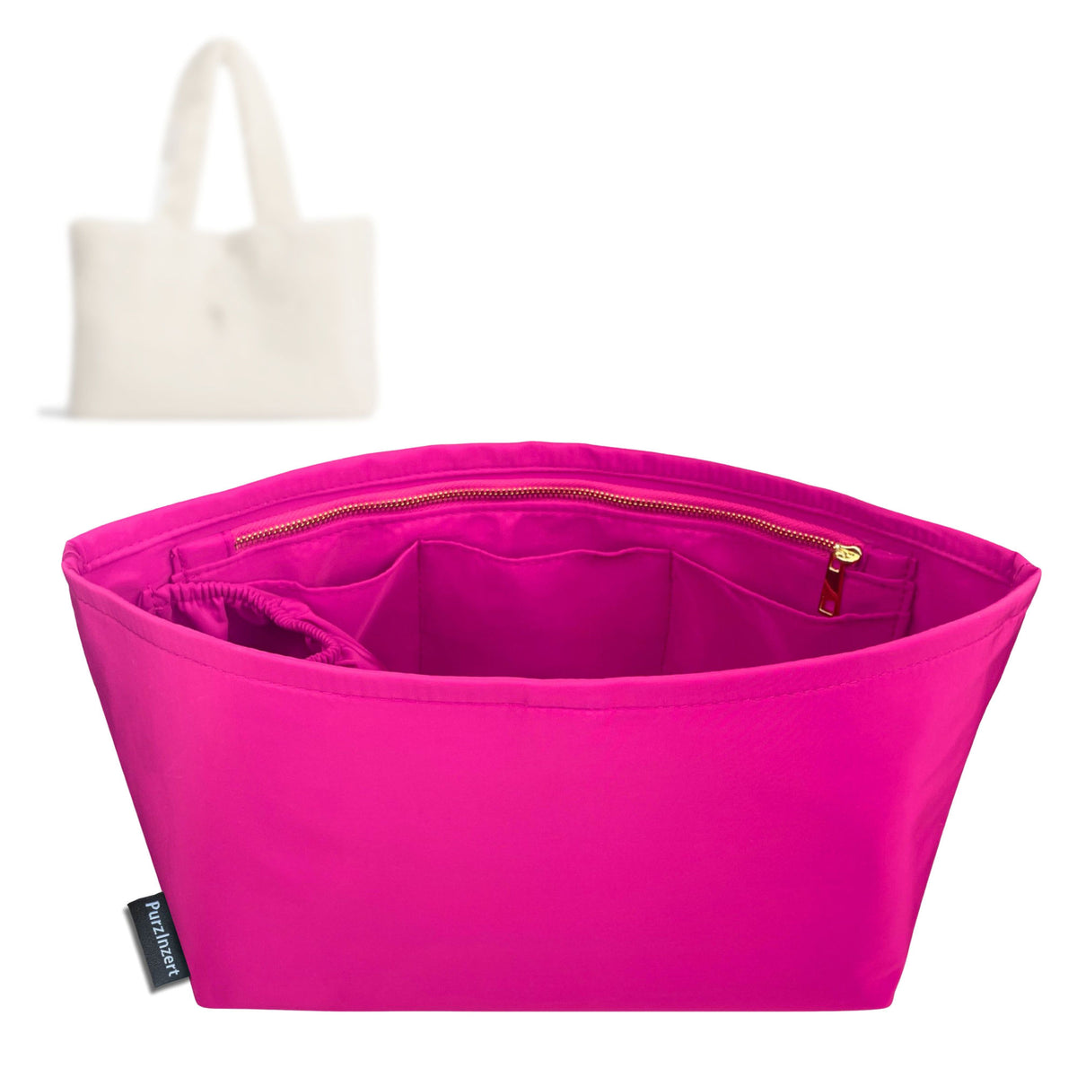 Bag Insert for (Dior, Dio*Alps Medium Spongy Book Tote) Organizer Tote Purse Organiser Liner Shaper [Premium Nylon Material]