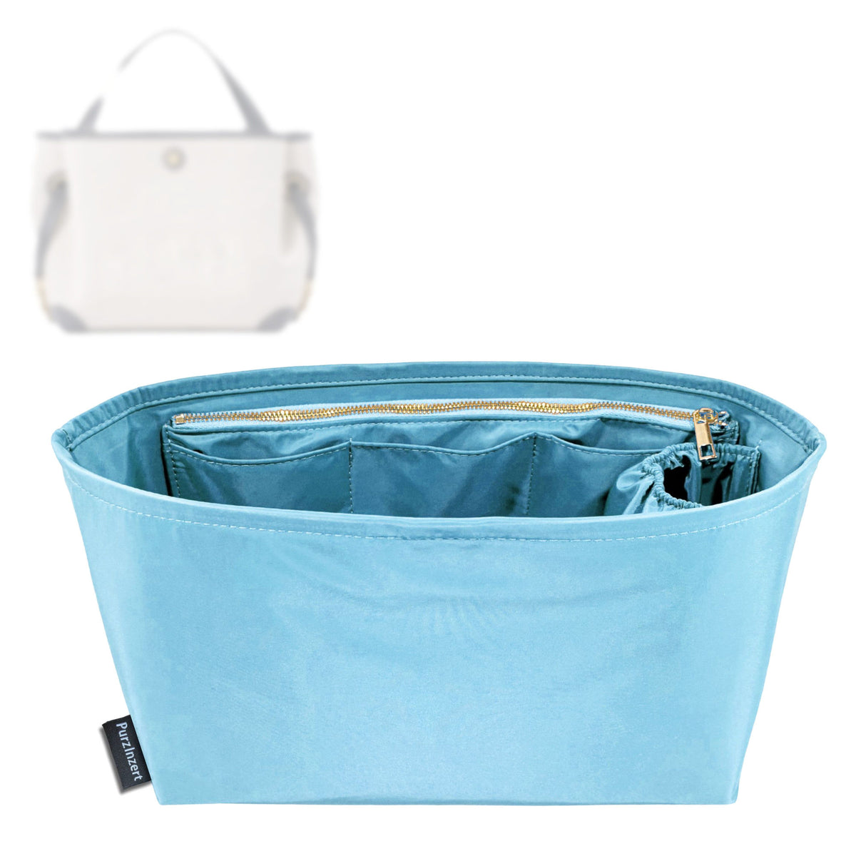 Bag Insert for (Chloe, Small Clover Double Carry Bag) Organizer Tote Purse Organiser Liner Shaper [Premium Nylon Material]