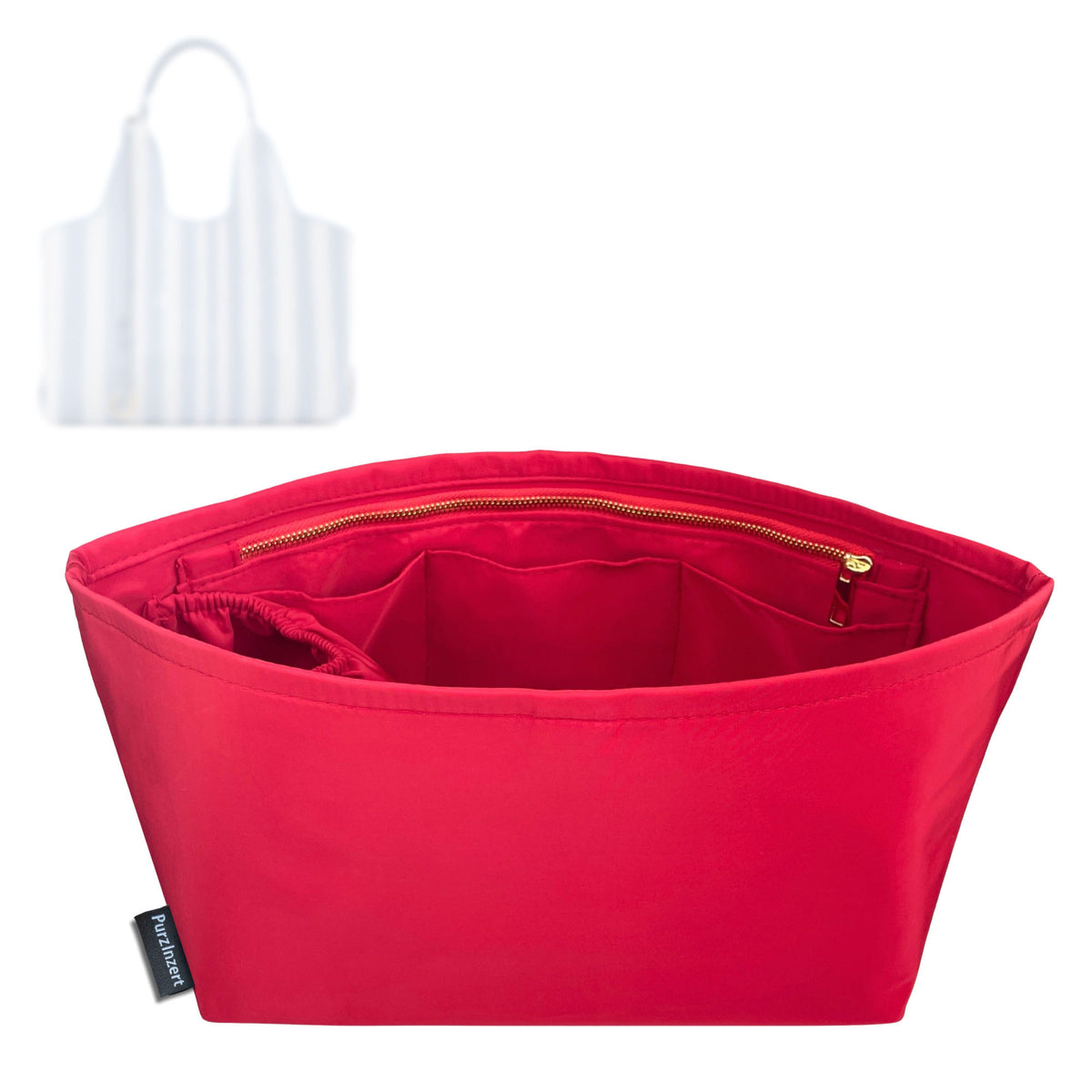 Bag Insert for (Chloe, Stripy East-West Tote Bag) Organizer Tote Purse Organiser Liner Shaper [Premium Nylon Material]