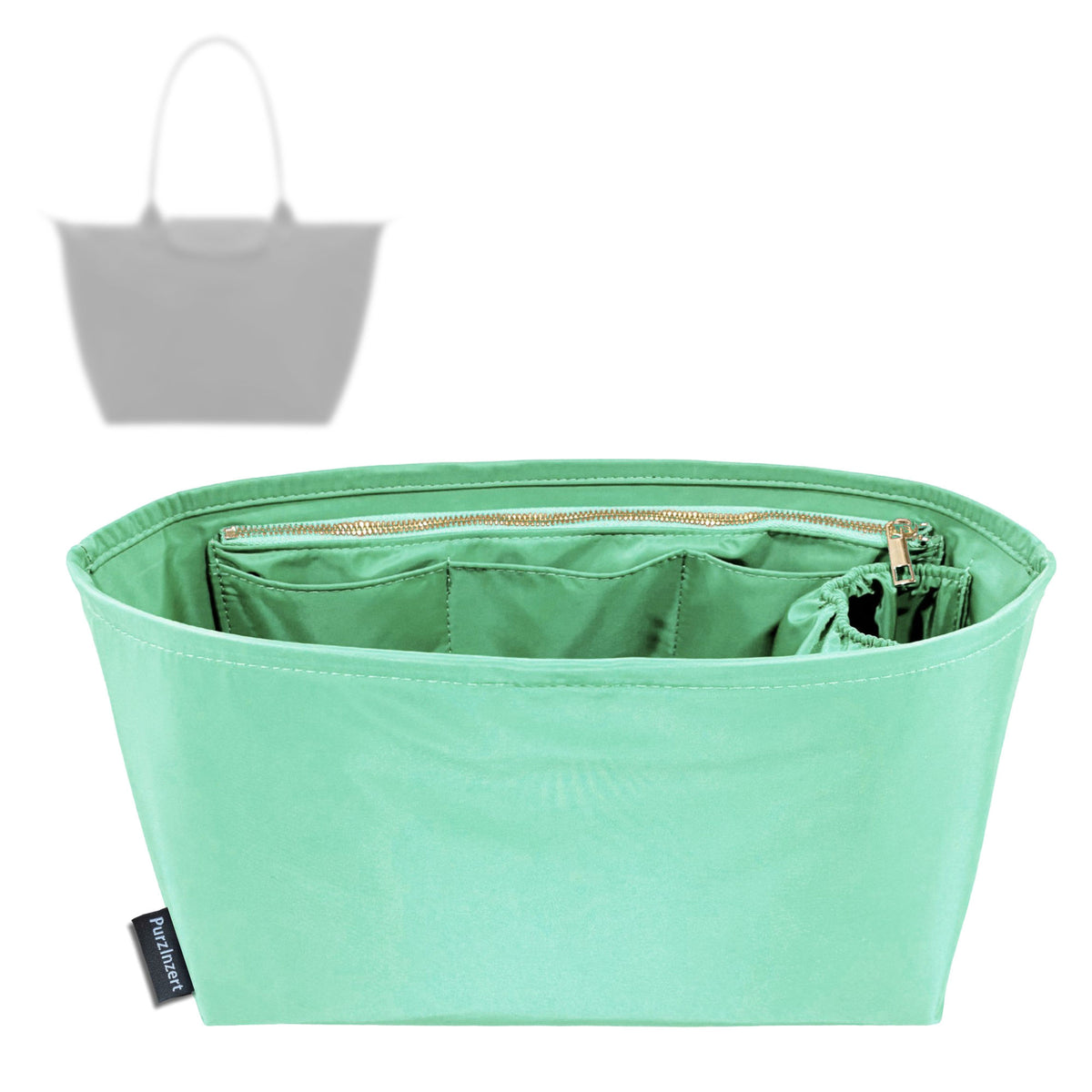 Bag Insert for (Longchamp, Le Pliage One L Tote bag) Organizer Tote Purse Organiser Liner Shaper [Premium Nylon Material]