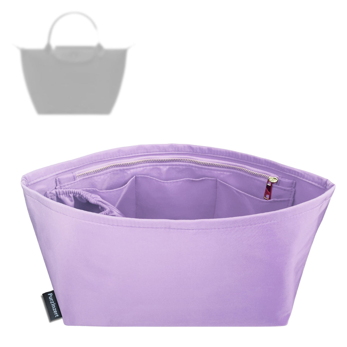Bag Insert for (Longchamp, Le Pliage One S Handbag) Organizer Tote Purse Organiser Liner Shaper [Premium Nylon Material]