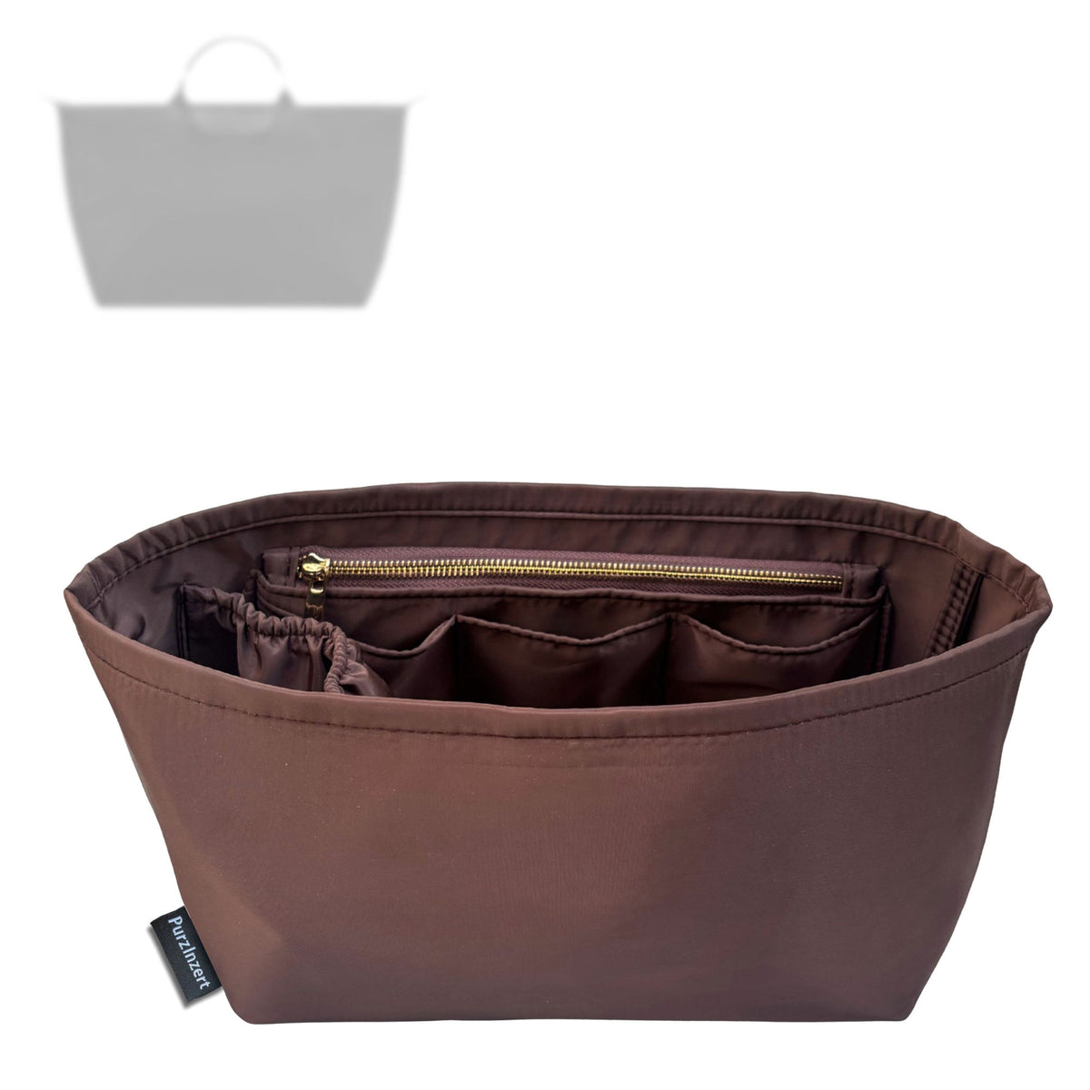 Bag Insert for (Longchamp, Le Pliage One L Travel bag) Organizer Tote Purse Organiser Liner Shaper [Premium Nylon Material]