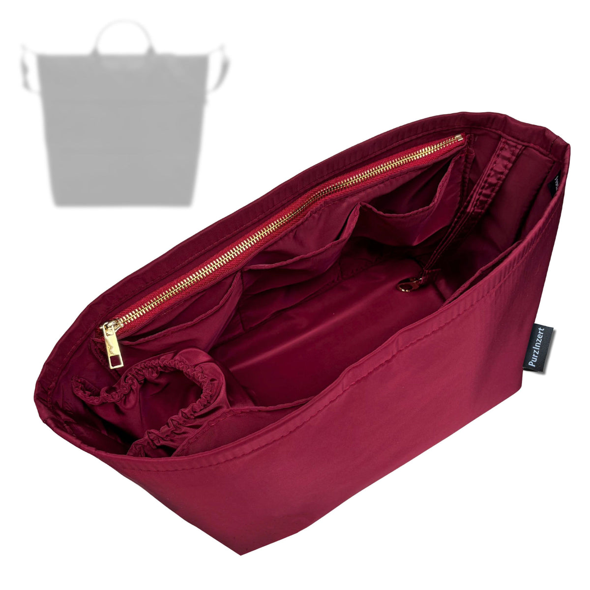 Bag Insert for (Longchamp, Le Pliage One S Extensible Travel Bag) Organizer Tote Purse Organiser Liner Shaper [Premium Nylon Material]