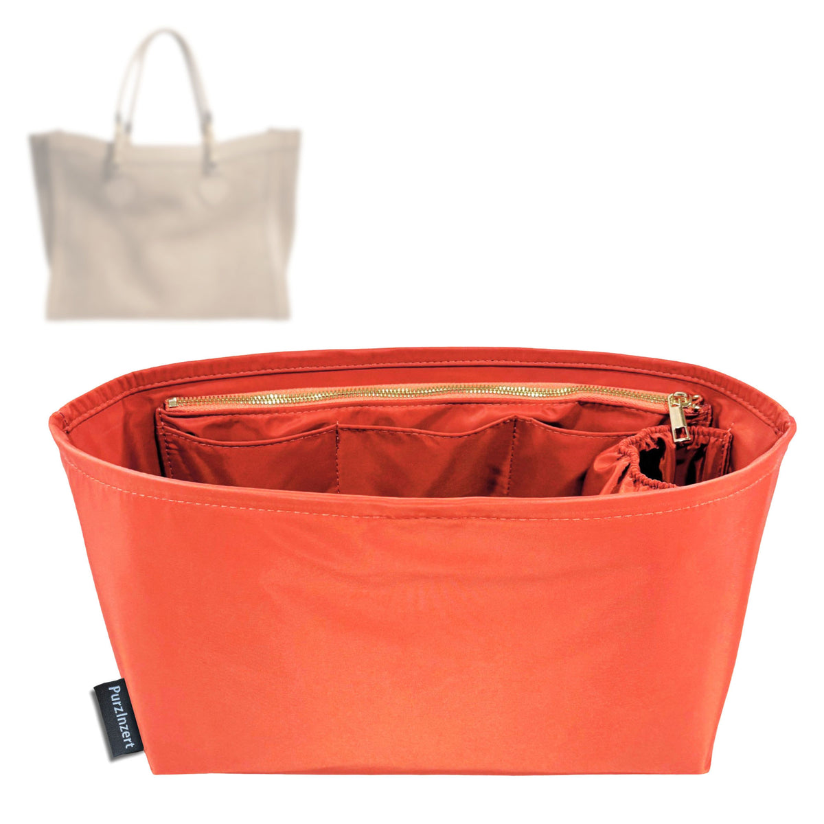 Bag Insert for (Gucci, Bamboo Tote Large Bag) Organizer Tote Purse Organiser Liner Shaper [Premium Nylon Material]