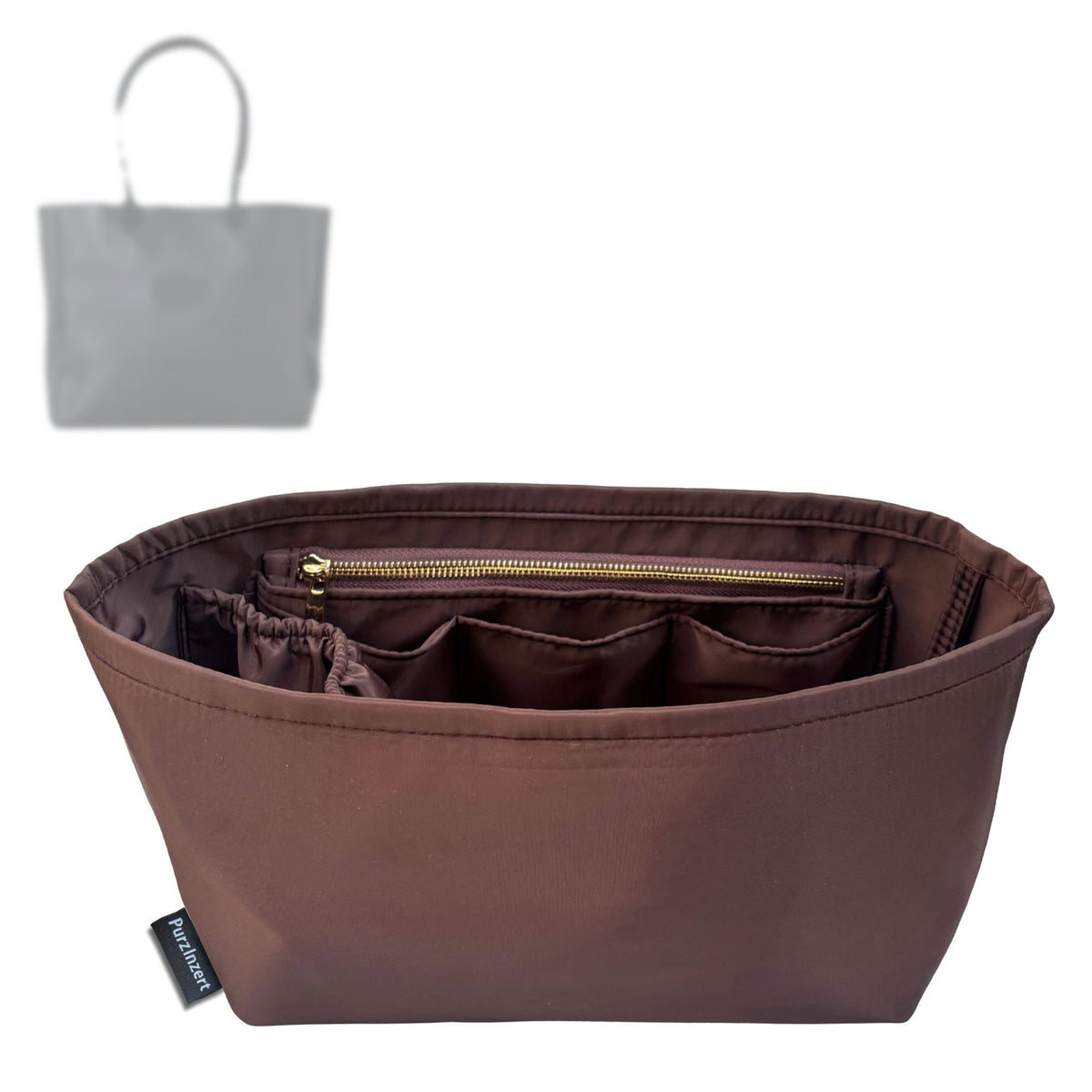Bag Insert for (Parker Clay, Merkato Signature Zip Tote) Organizer Tote Purse Organiser Liner Shaper [Premium Nylon Material]