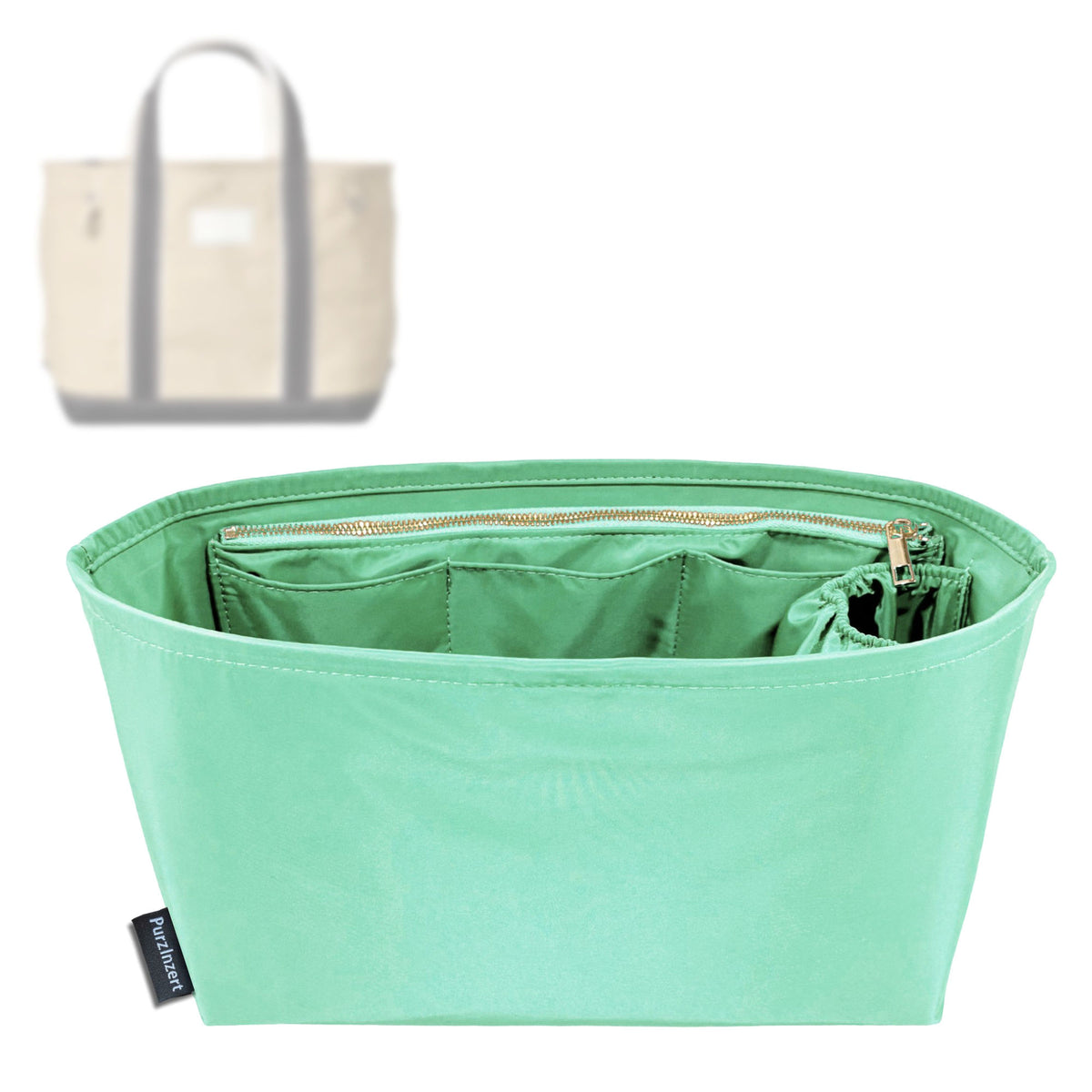 Bag Insert for (Merci, Candide Shopping Bag M) Organizer Tote Purse Organiser Liner Shaper [Premium Nylon Material]