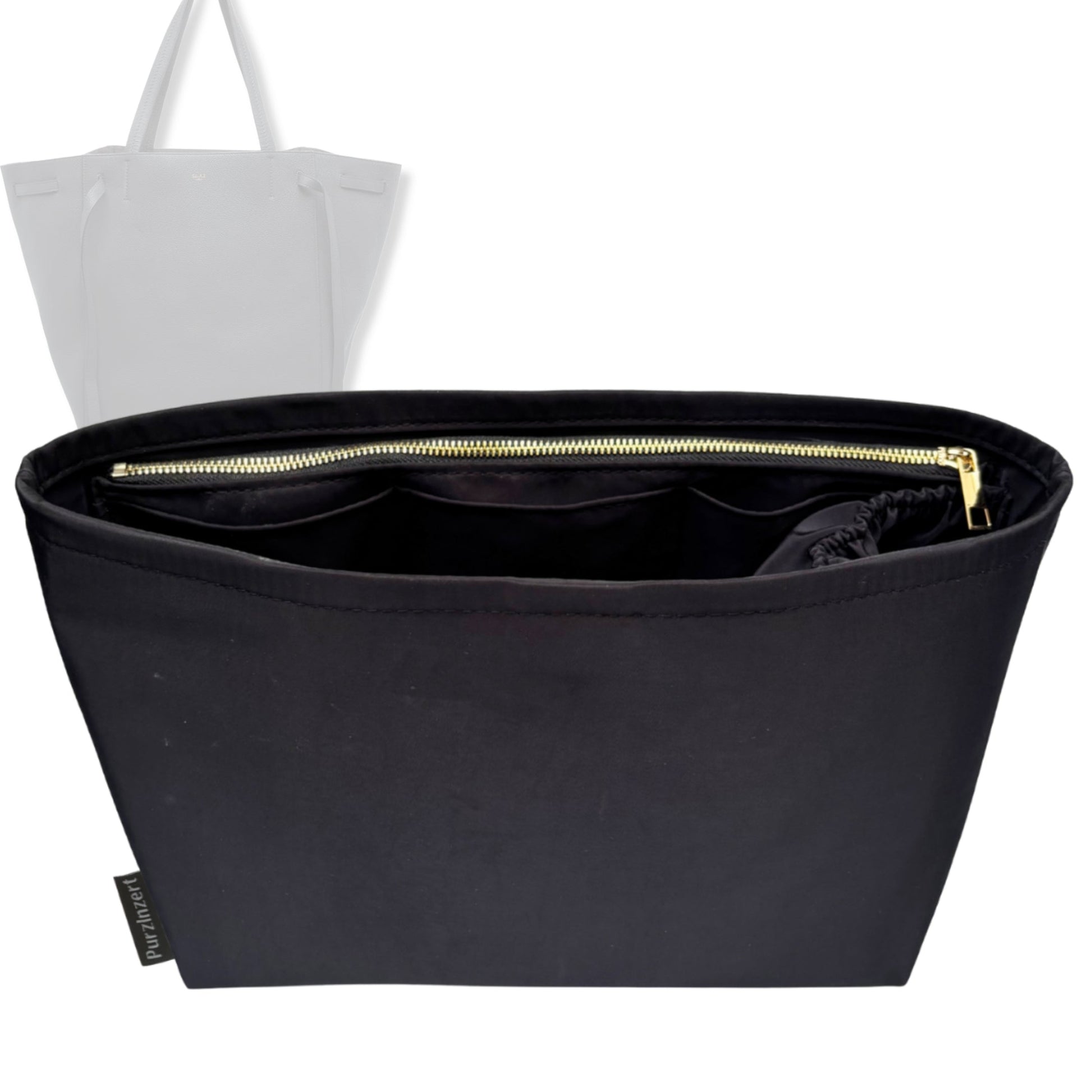 Bag Insert for (Celine, Medium Cabas Phantom) Organizer Tote Purse Organiser Liner Shaper [Premium Nylon Material]