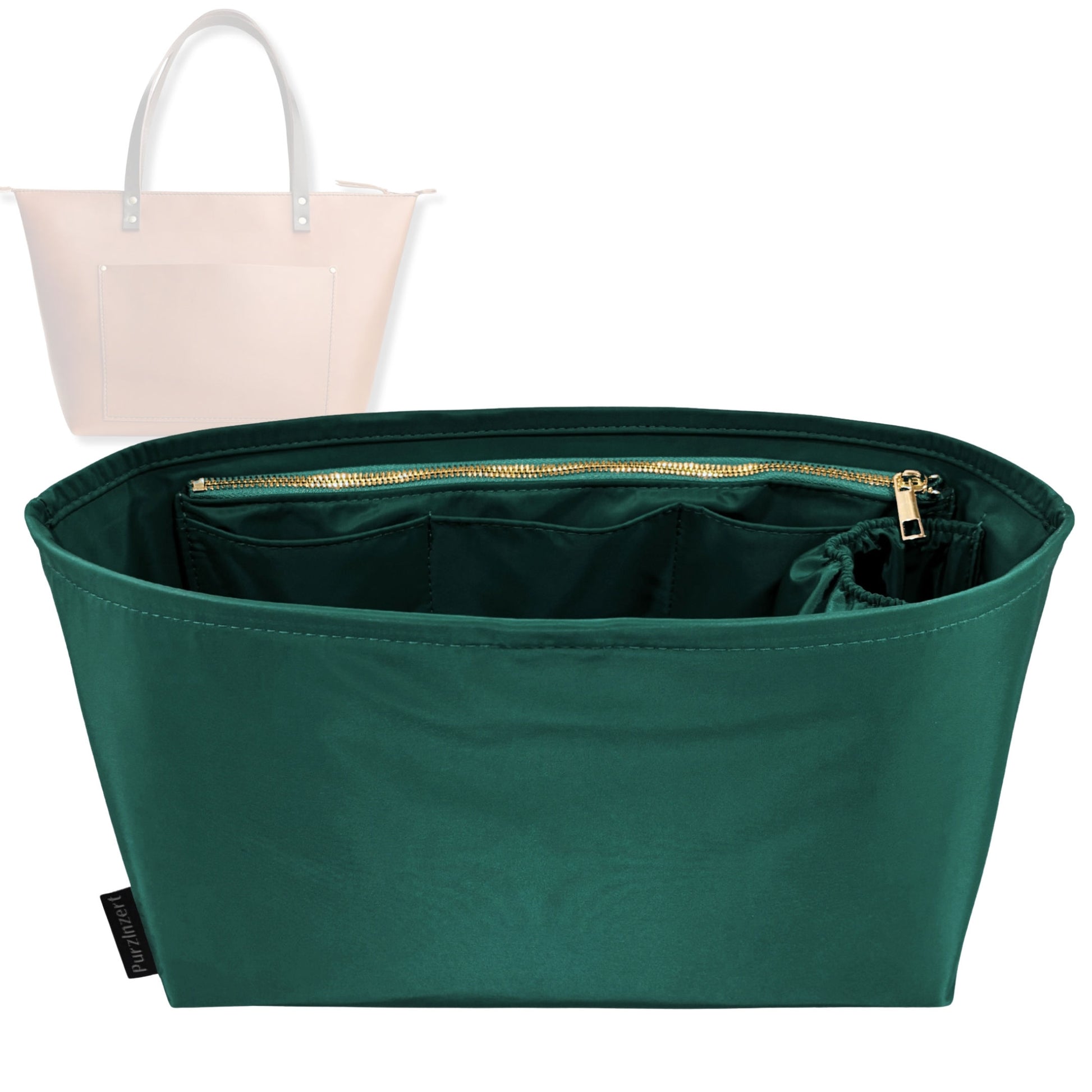 Bag Insert for (Portland Leather Goods, Zipper Tote Medium) Organizer Tote Purse Organiser Liner Shaper [Premium Nylon Material]