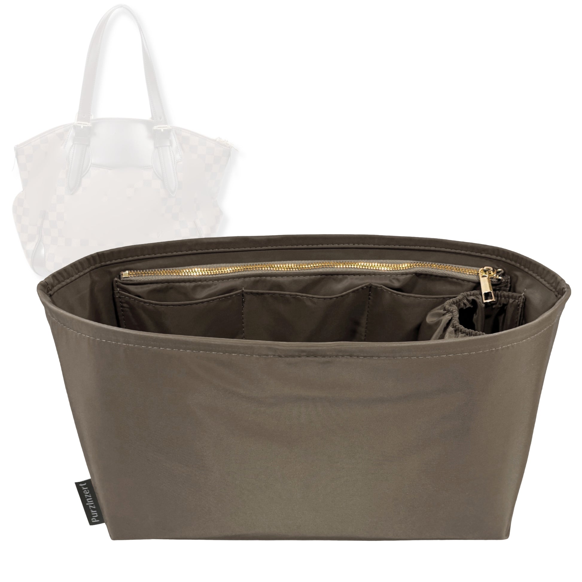 Bag Insert for (LV, Verona MM (Medium)) Organizer Tote Purse Organiser Liner Shaper [Premium Nylon Material]