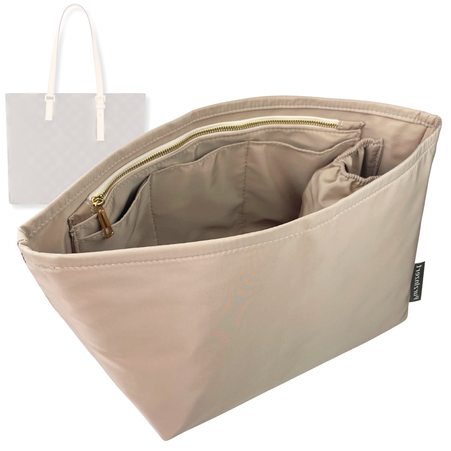 Bag Insert for (LV, Mezzo) Organizer Tote Purse Organiser Liner Shaper [Premium Nylon Material]