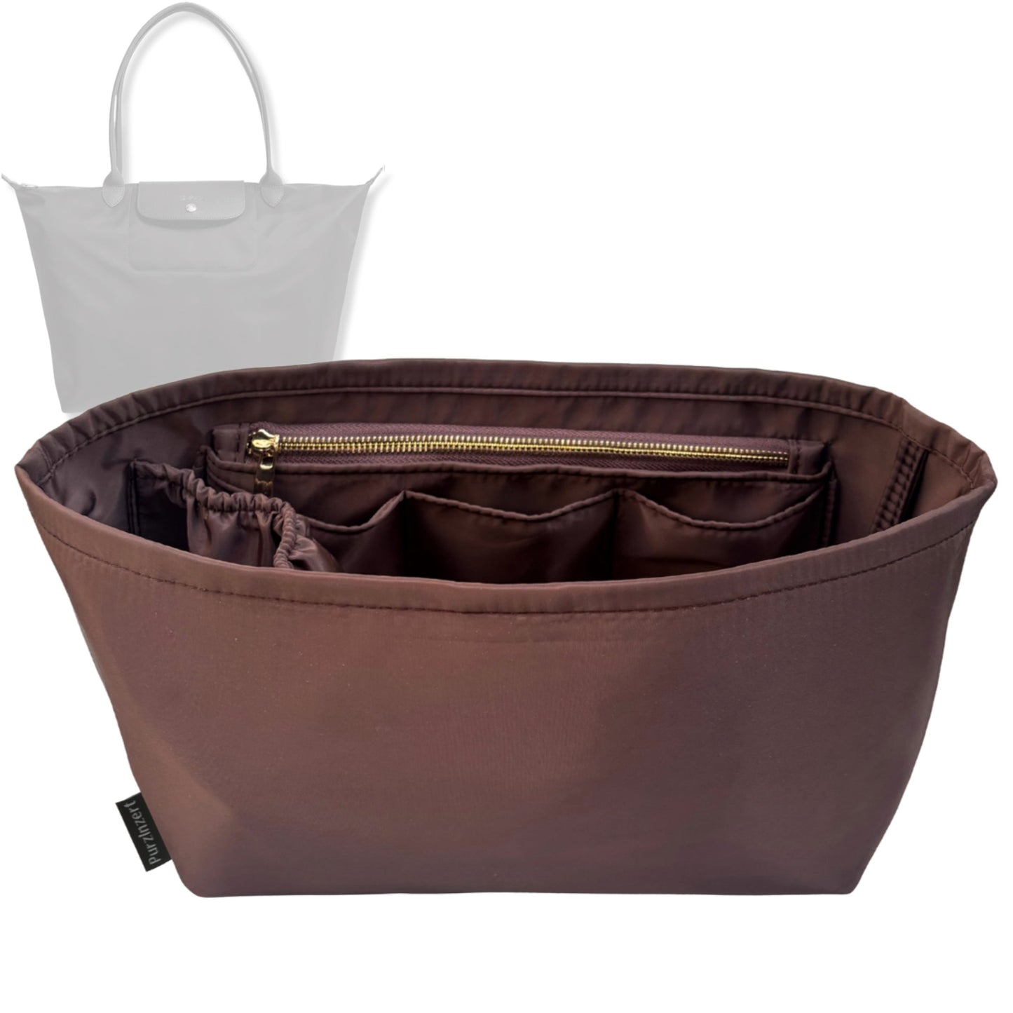 Bag Insert for (Longchamp, Le Pliage Néo Tote Small) Organizer Tote Purse Organiser Liner Shaper [Premium Nylon Material]