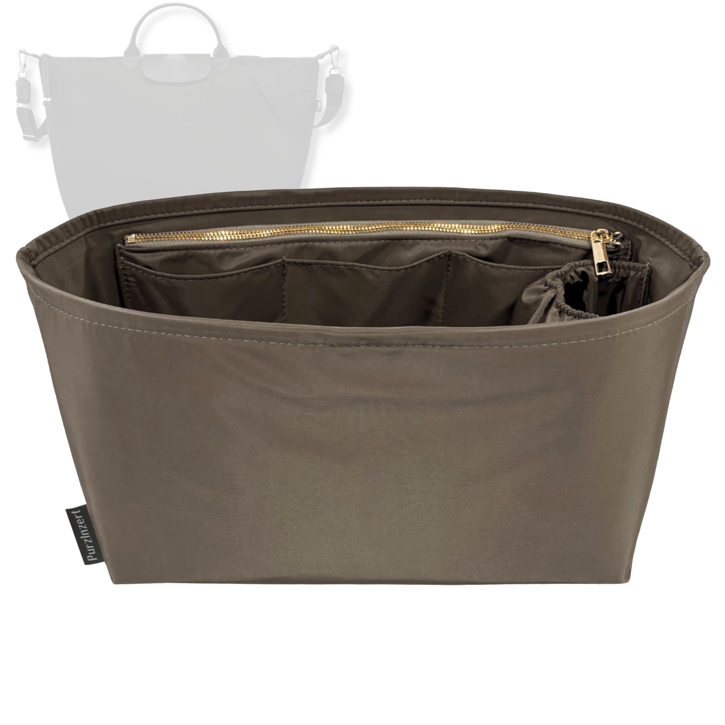 Bag Insert for (Longchamp, Le Pliage Energy L Travel Bag) Organizer Tote Purse Organiser Liner Shaper [Premium Nylon Material]