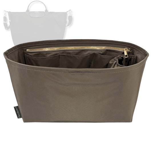 Bag Insert for (Longchamp, Le Pliage Energy L Travel Bag) Organizer Tote Purse Organiser Liner Shaper [Premium Nylon Material]