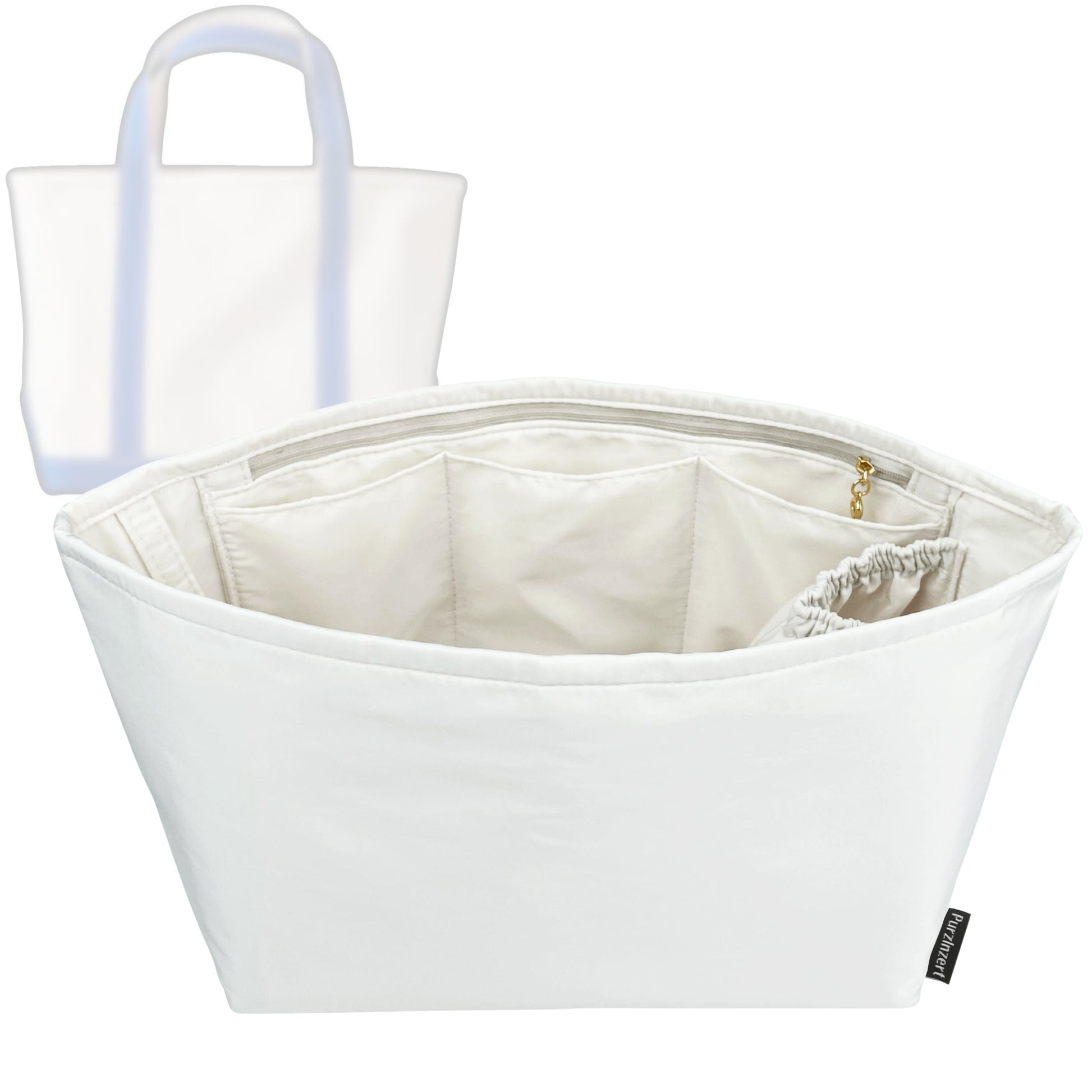 Bag Insert for (L.L.Bean, Boat and Tote - Large) Organizer Tote Purse Organiser Liner Shaper [Premium Nylon Material]
